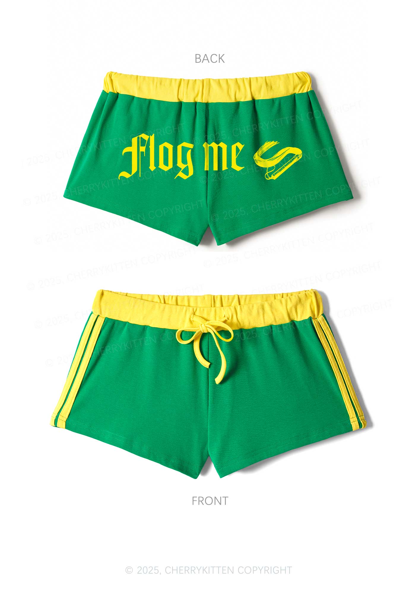 Flog Me Y2K Drawstring Mini Shorts Cherrykitten - Image 6