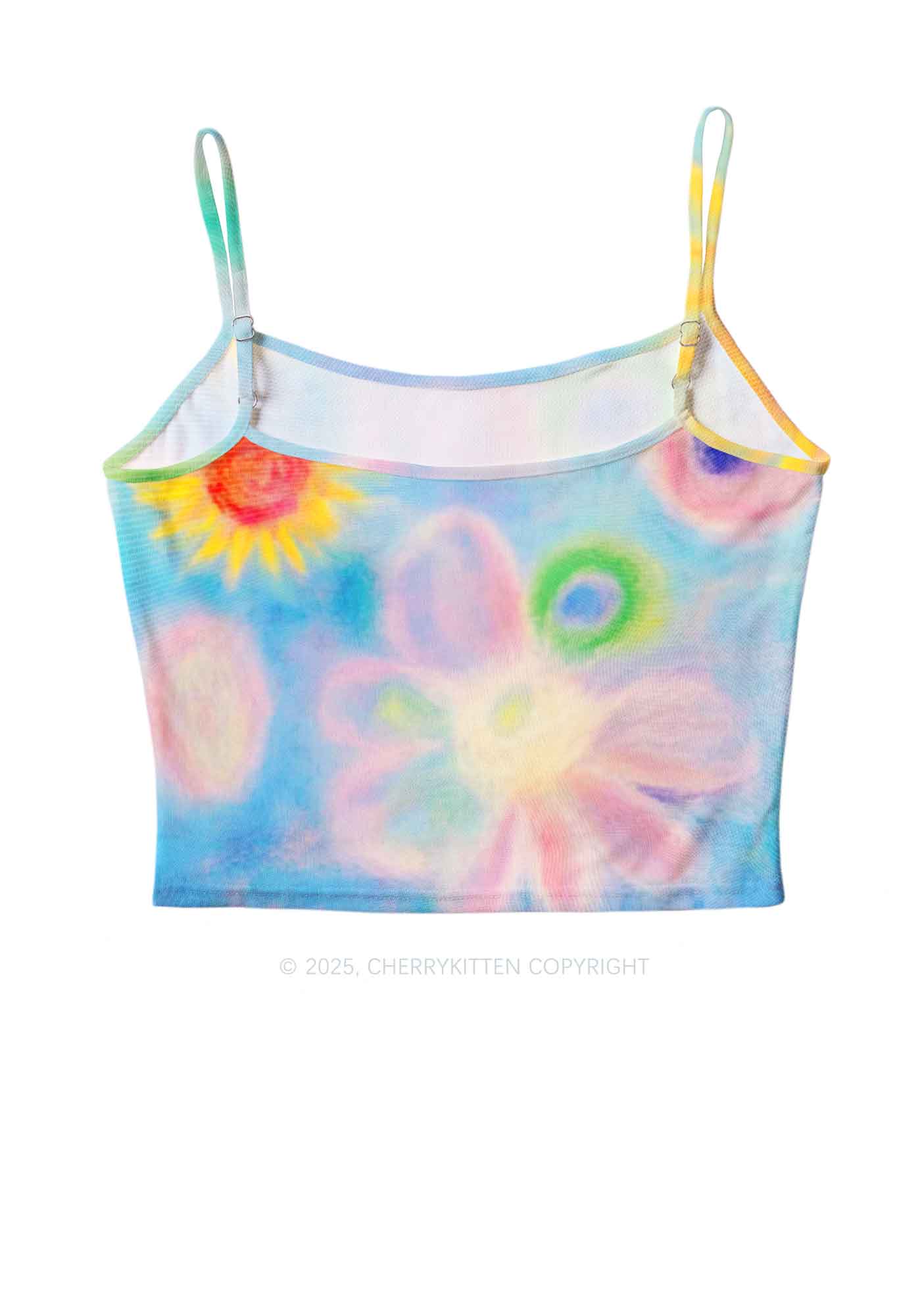 Flower Art Y2K Mesh Cami Tank Cherrykitten - Image 3