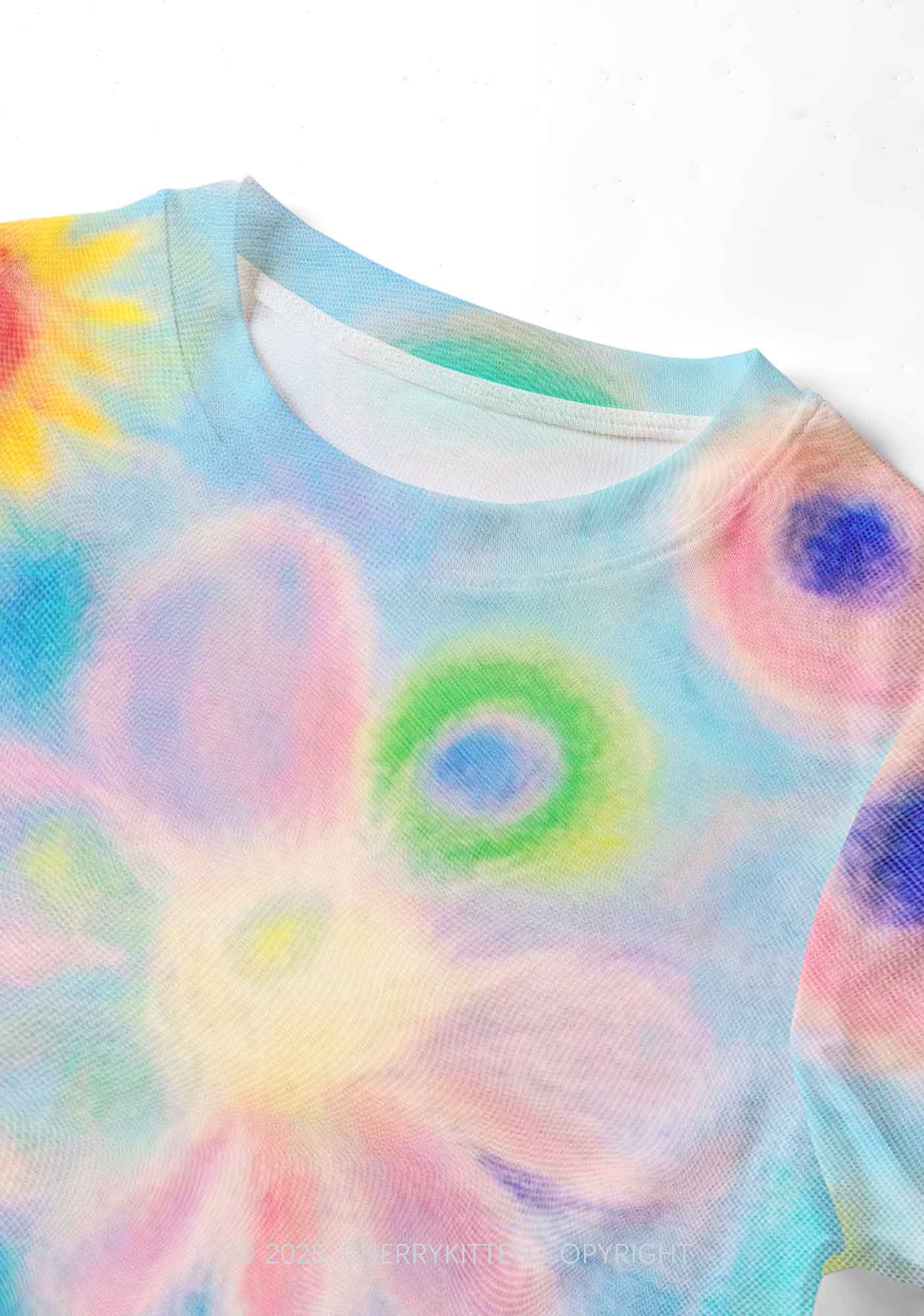 Flower Art Y2K Mesh Crop Top Cherrykitten - Image 3