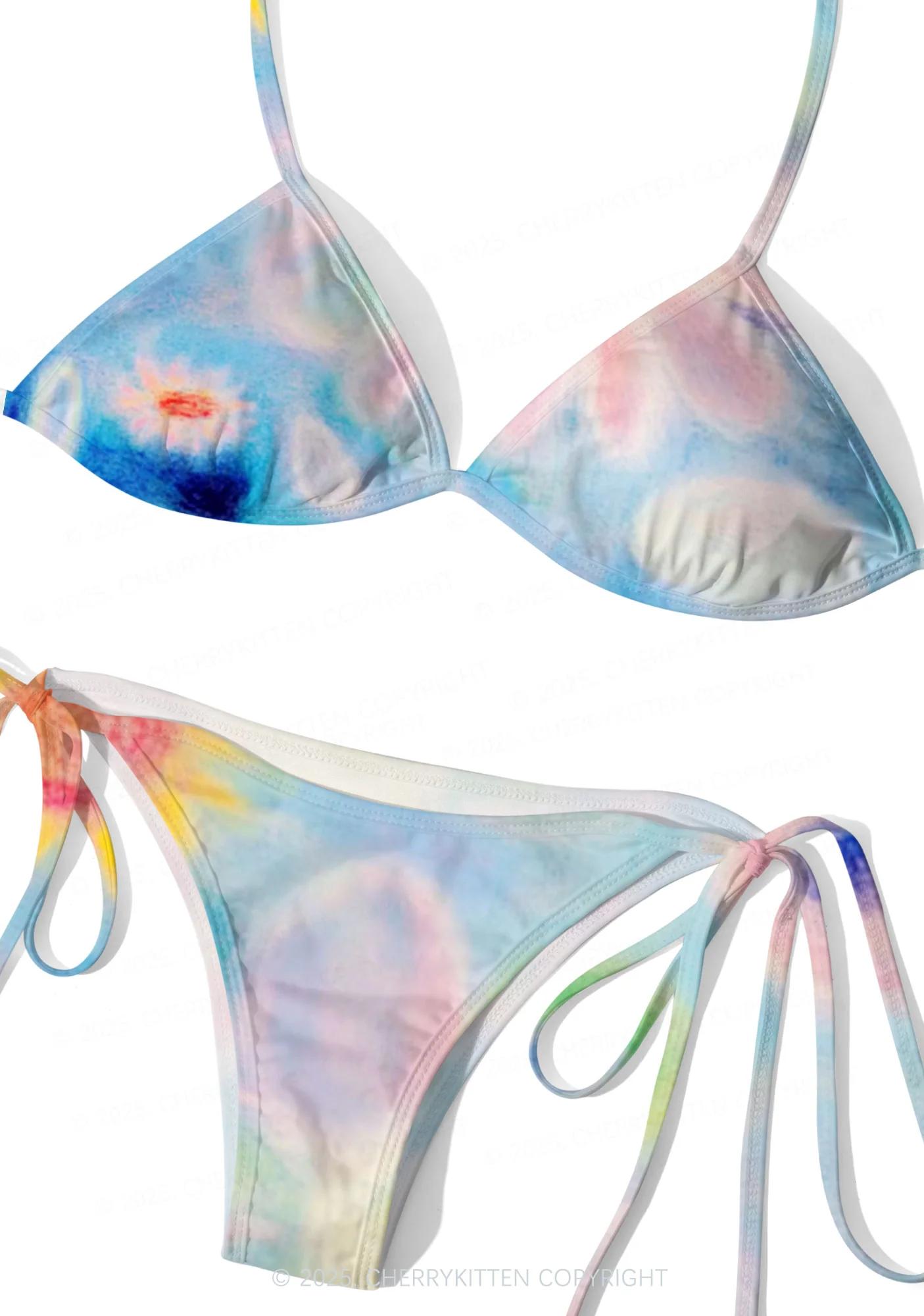 Flower Art Y2K Print Bikini Set Cherrykitten - Image 3