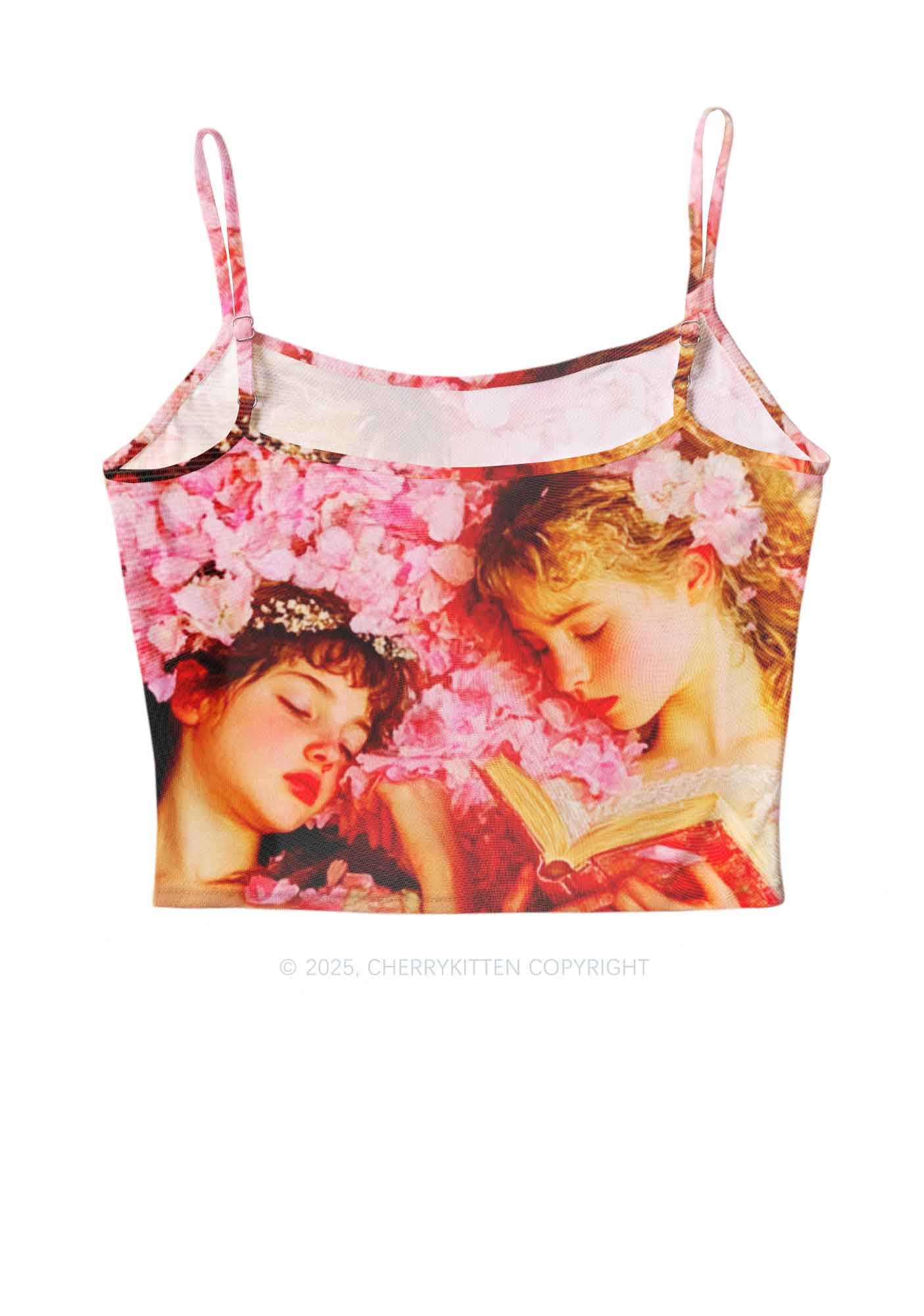 Flower Girls Y2K Mesh Cami Tank Cherrykitten - Image 3