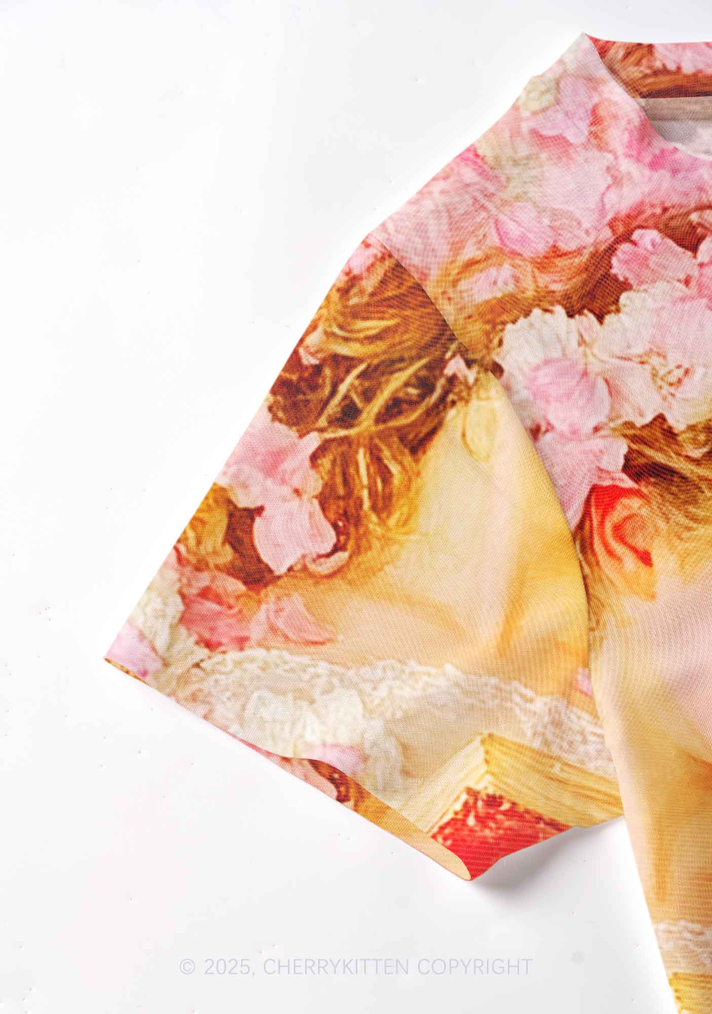 Flower Girls Y2K Mesh Crop Top Cherrykitten - Image 6