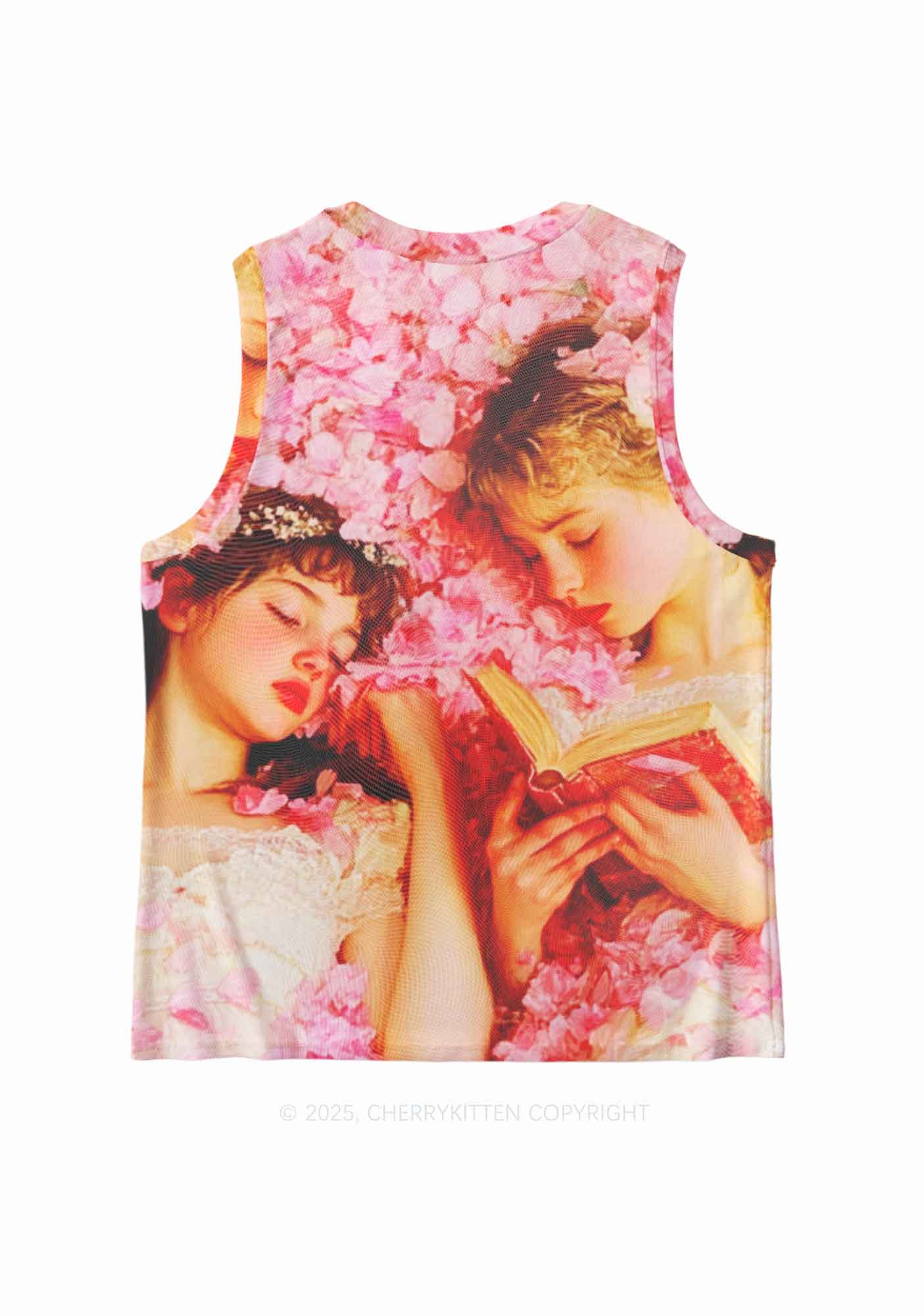 Flower Girls Y2K Mesh Muscle Tank Cherrykitten - Image 3