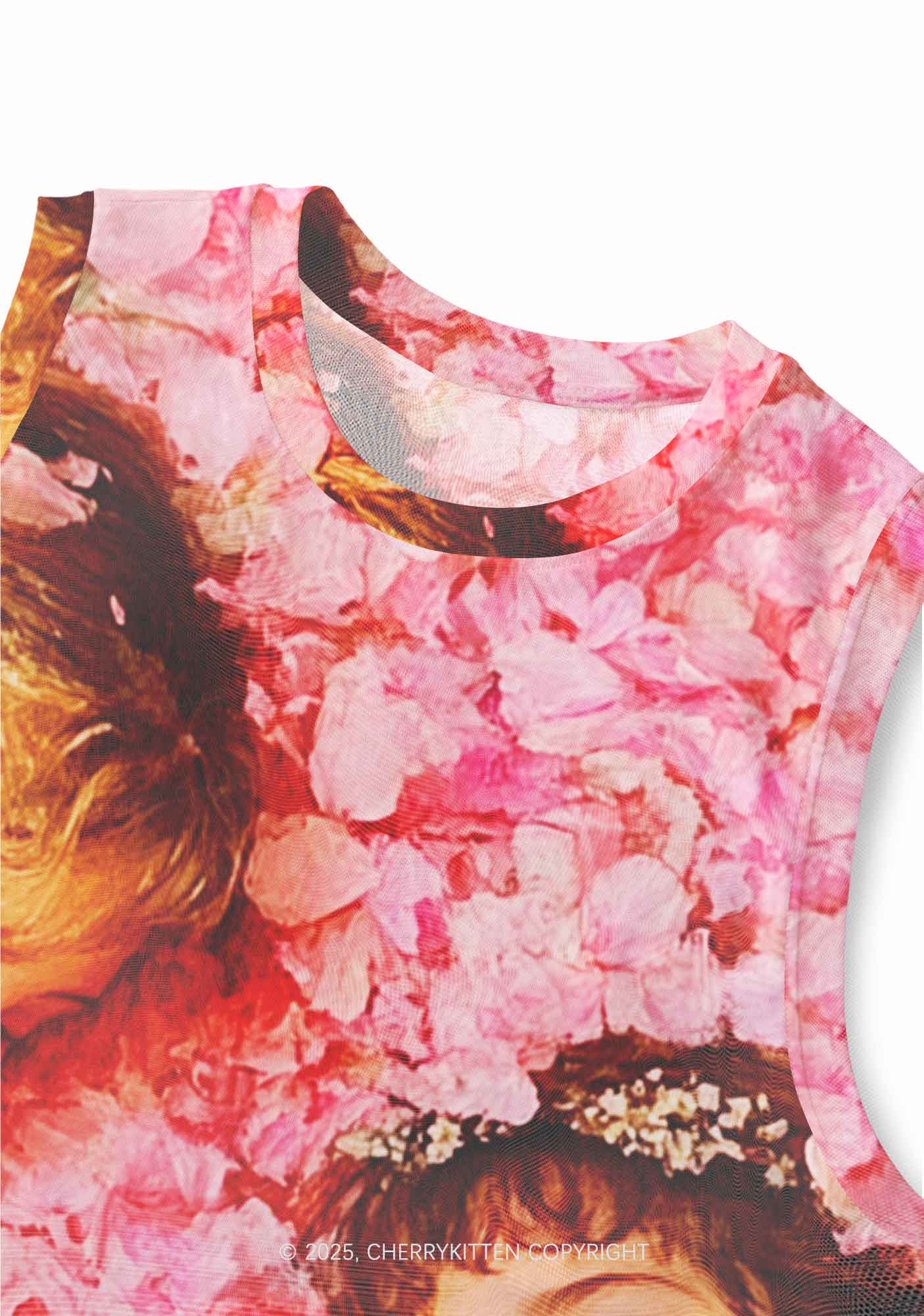Flower Girls Y2K Mesh Muscle Tank Cherrykitten - Image 4