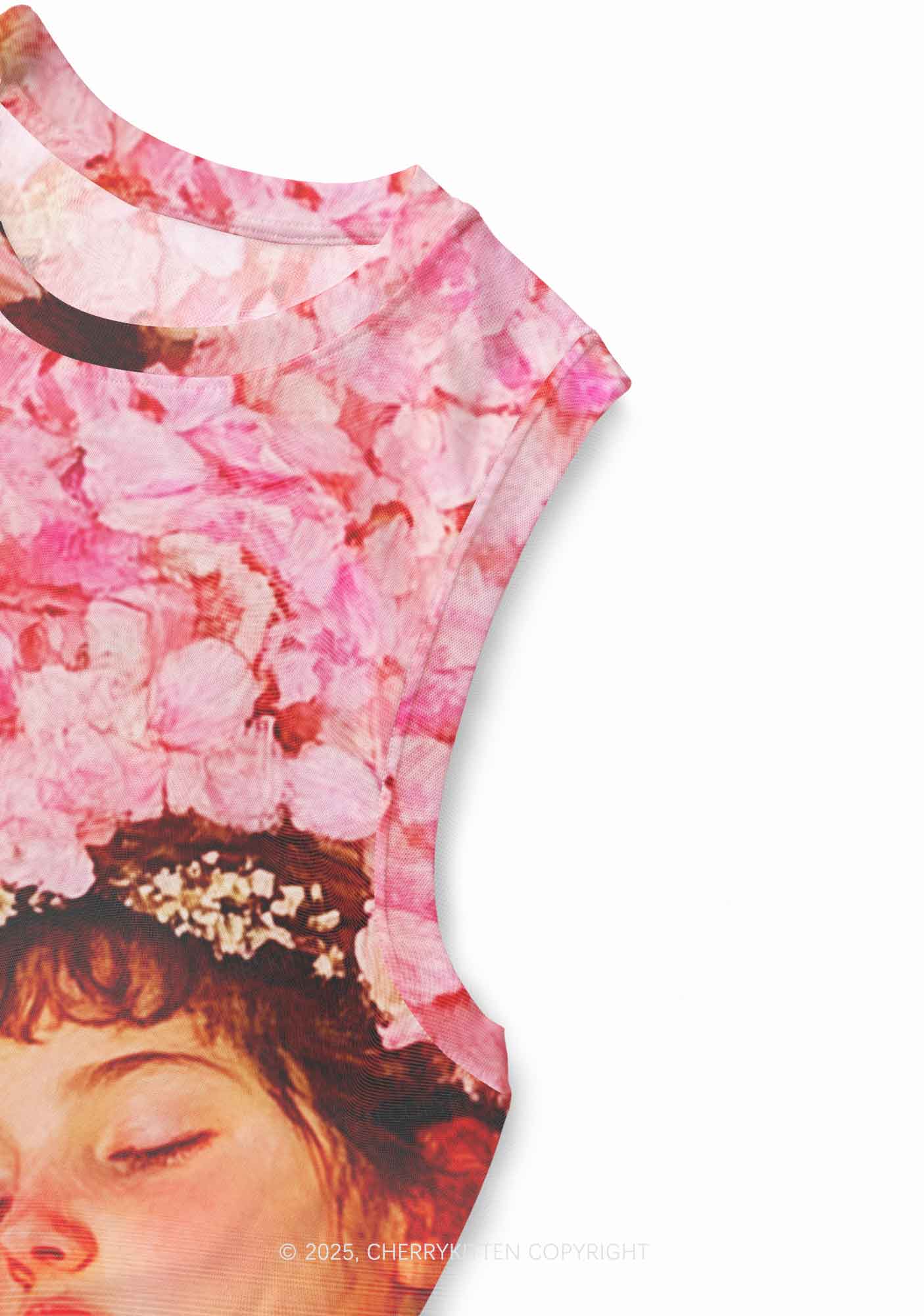 Flower Girls Y2K Mesh Muscle Tank Cherrykitten - Image 5