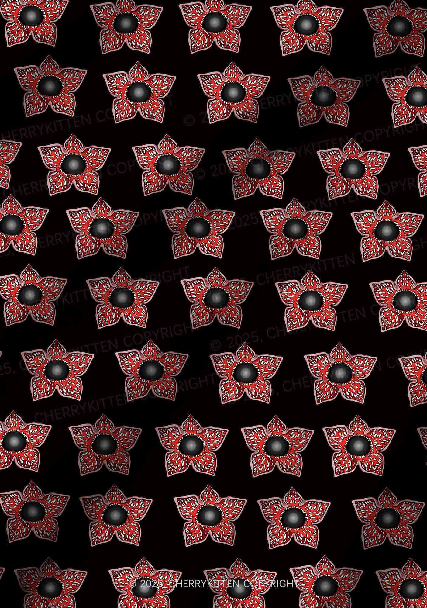 Flower Monster Y2K Print Cami Crop Top Cherrykitten - Image 2