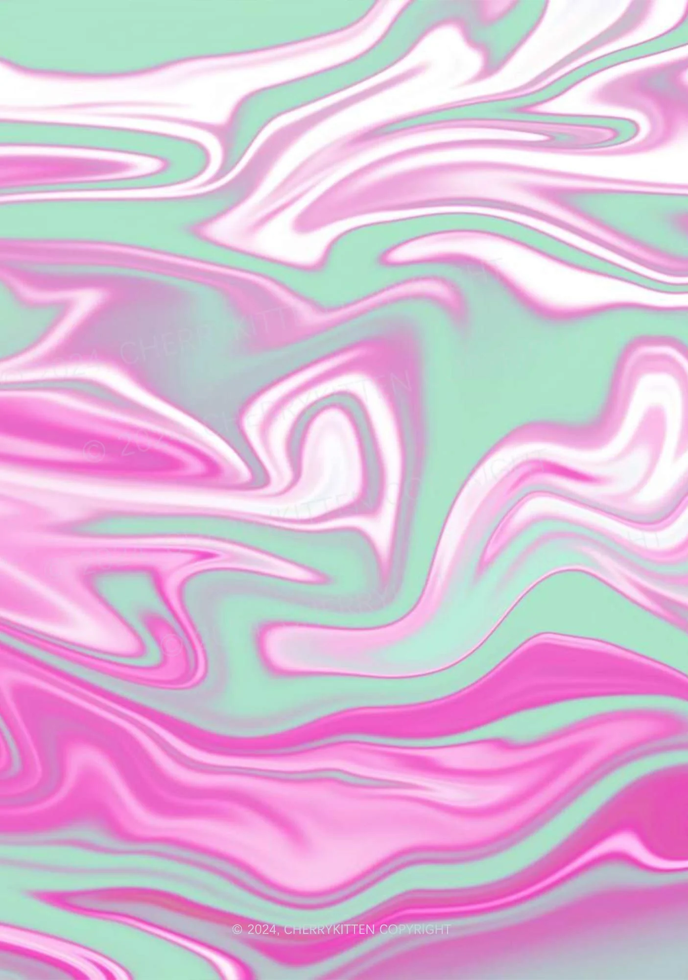 Fluid Waves Y2K Print Bikini Set Cherrykitten - Image 2