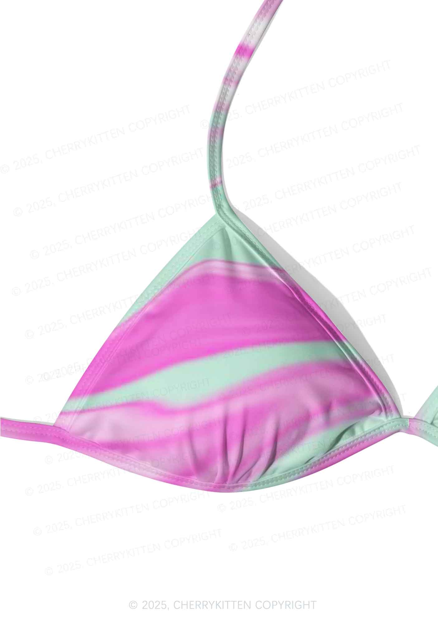 Fluid Waves Y2K Print Bikini Set Cherrykitten - Image 4