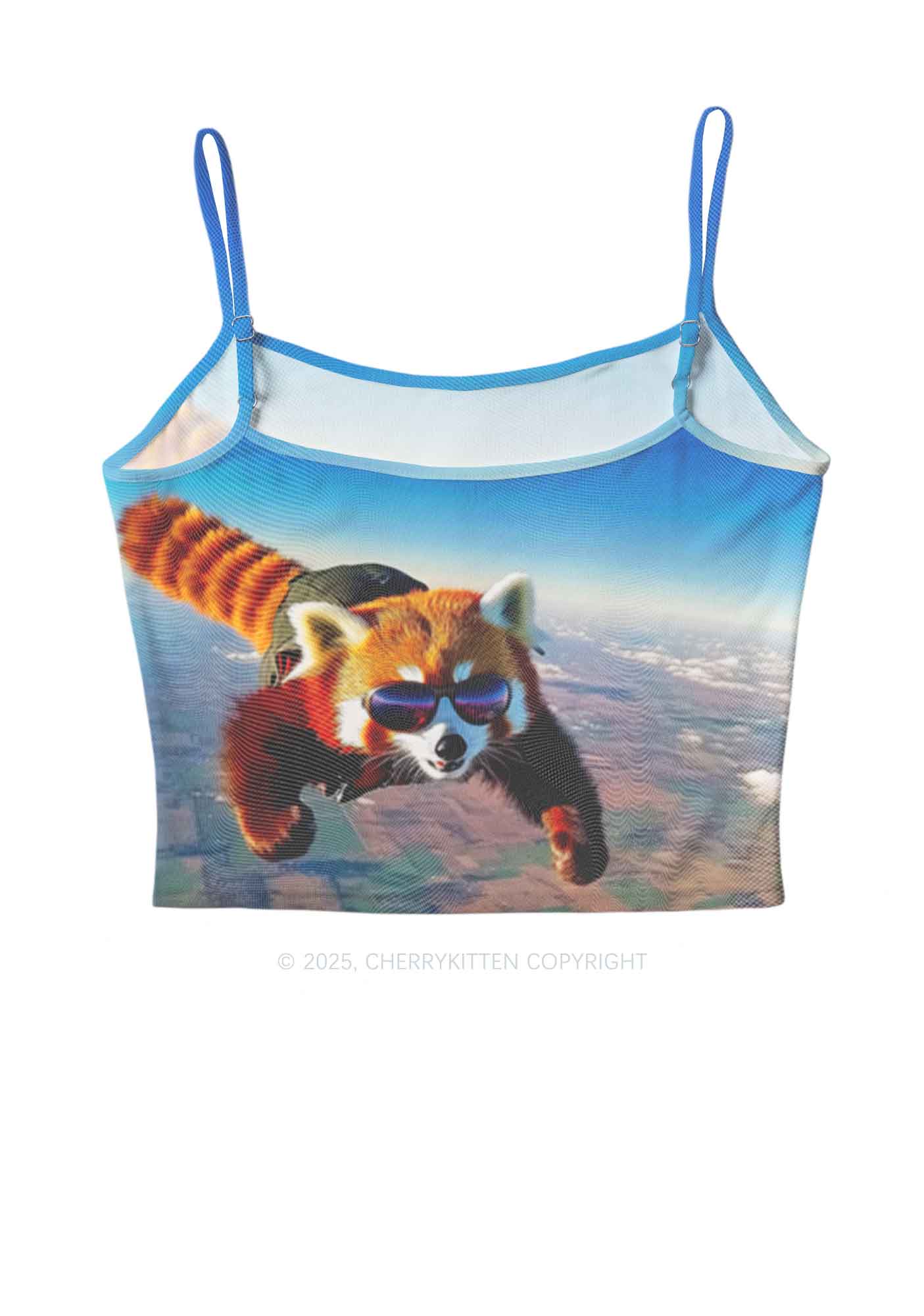 Flying Cool Raccoon Y2K Mesh Cami Tank Cherrykitten - Image 3