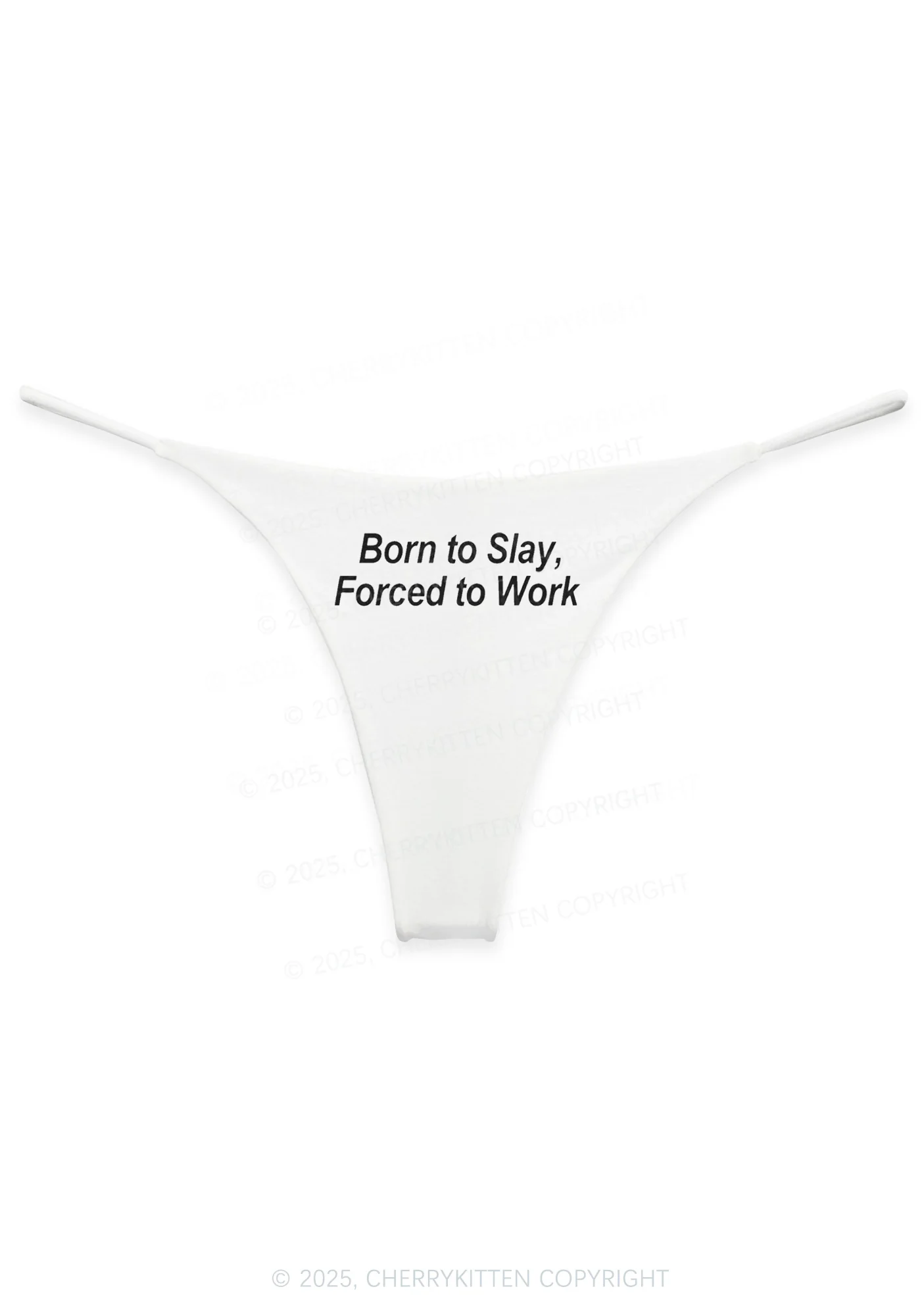 Forced To Work Y2K Bikini String Thong Cherrykitten - Image 4