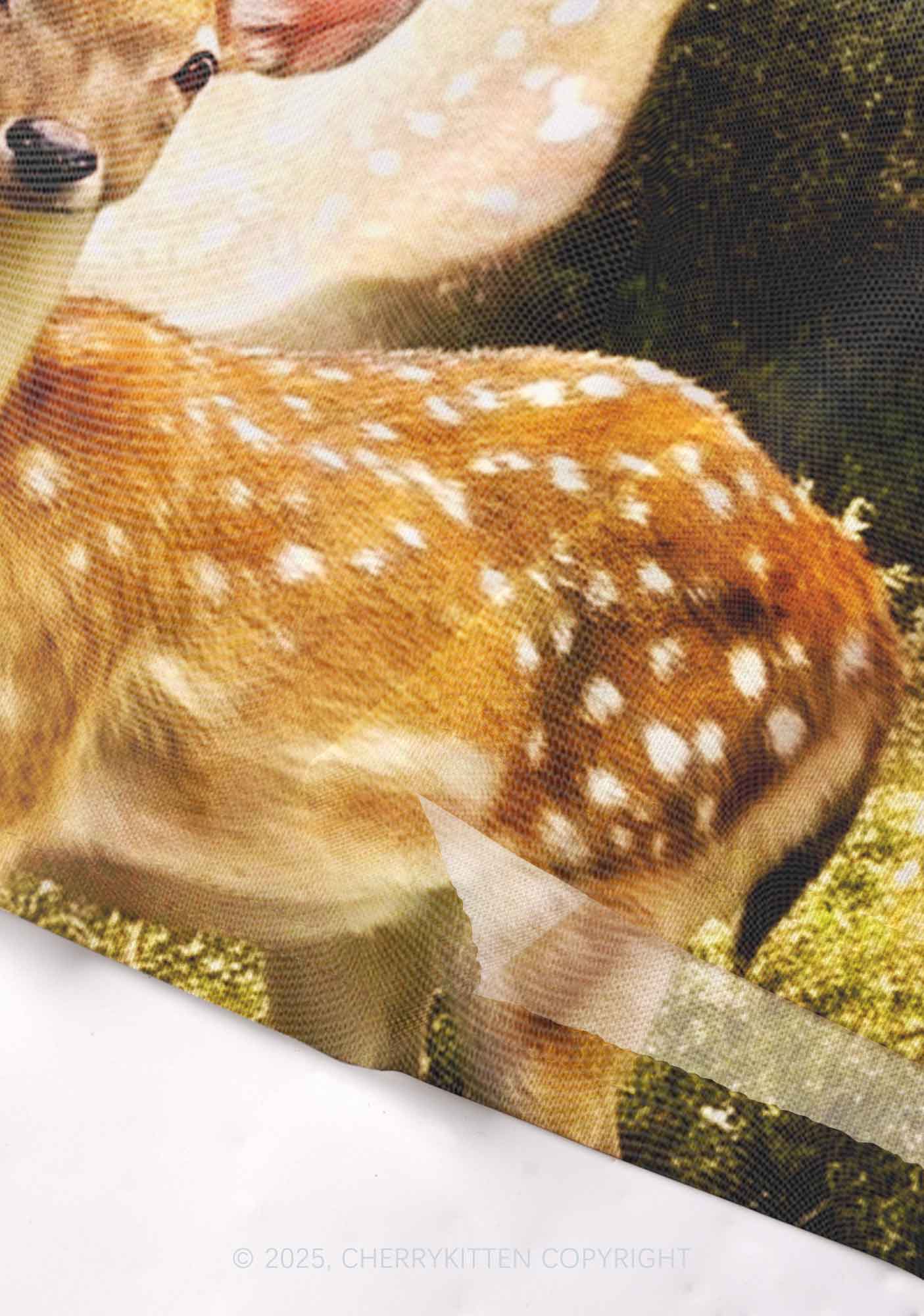 Forest Deer Y2K Mesh Cami Tank Cherrykitten - Image 4
