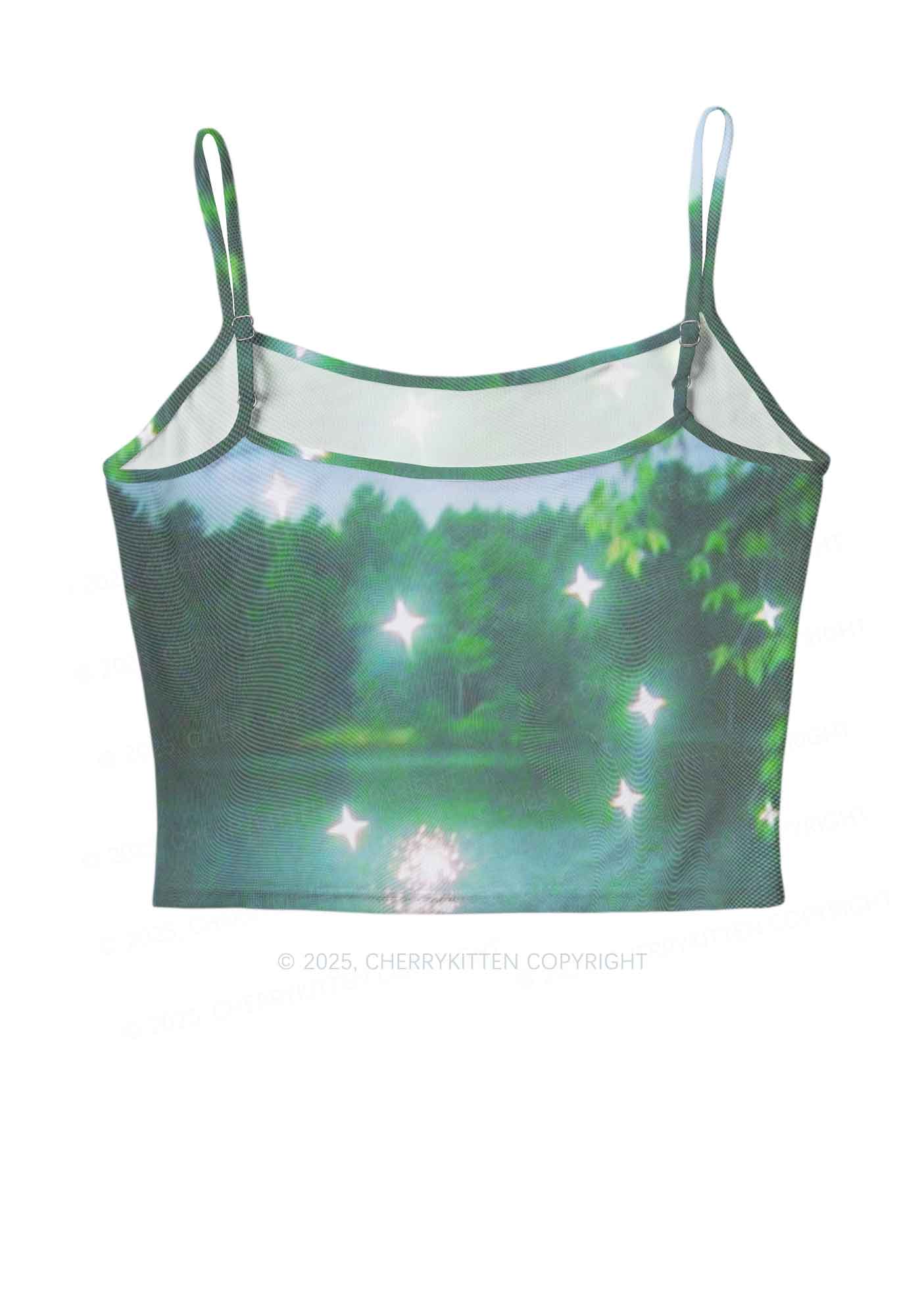 Forest Lake Y2K Mesh Cami Tank Cherrykitten - Image 3