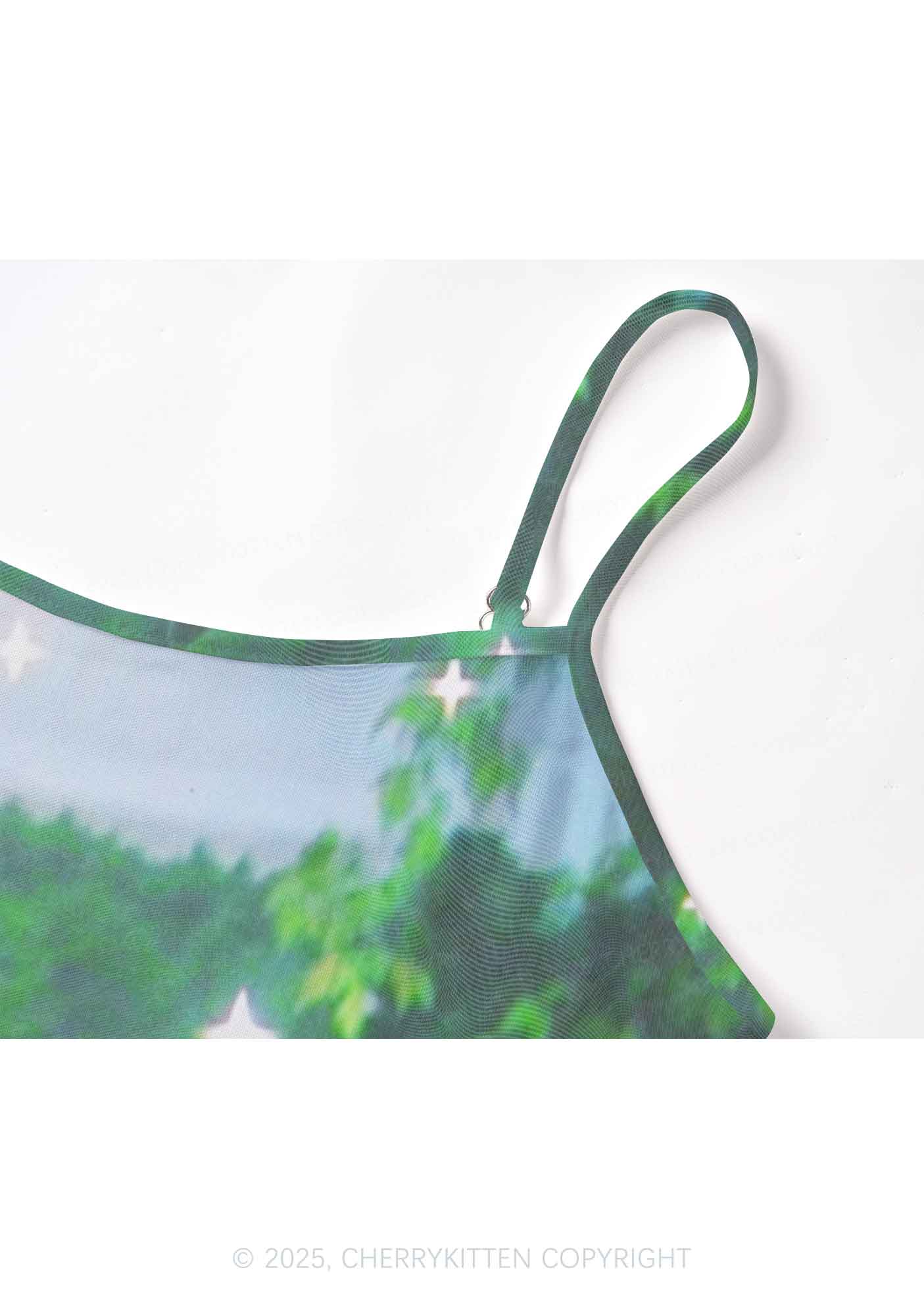 Forest Lake Y2K Mesh Cami Tank Cherrykitten - Image 4