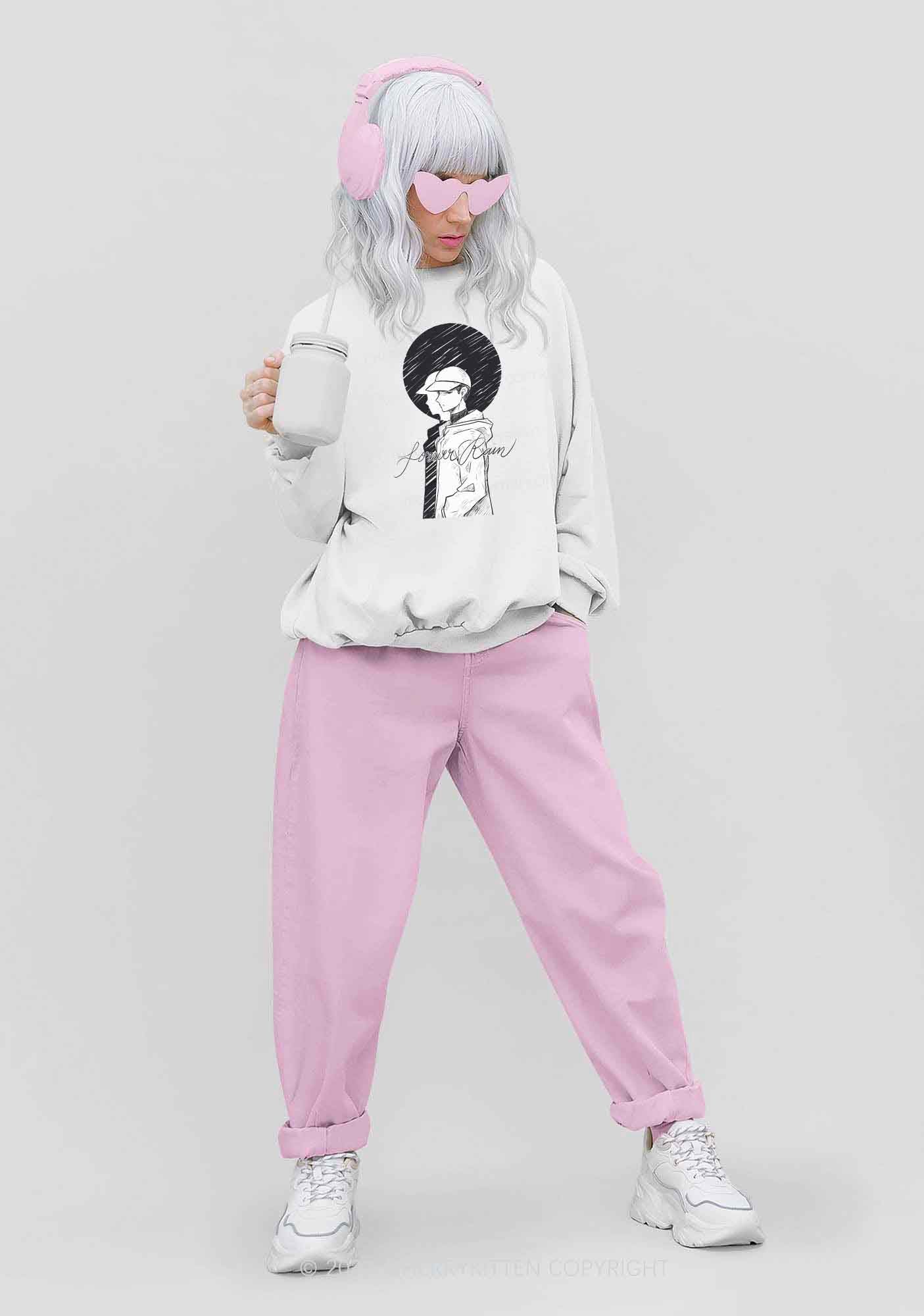 Forever Rain Kpop Y2K Sweatshirt Cherrykitten - Image 2