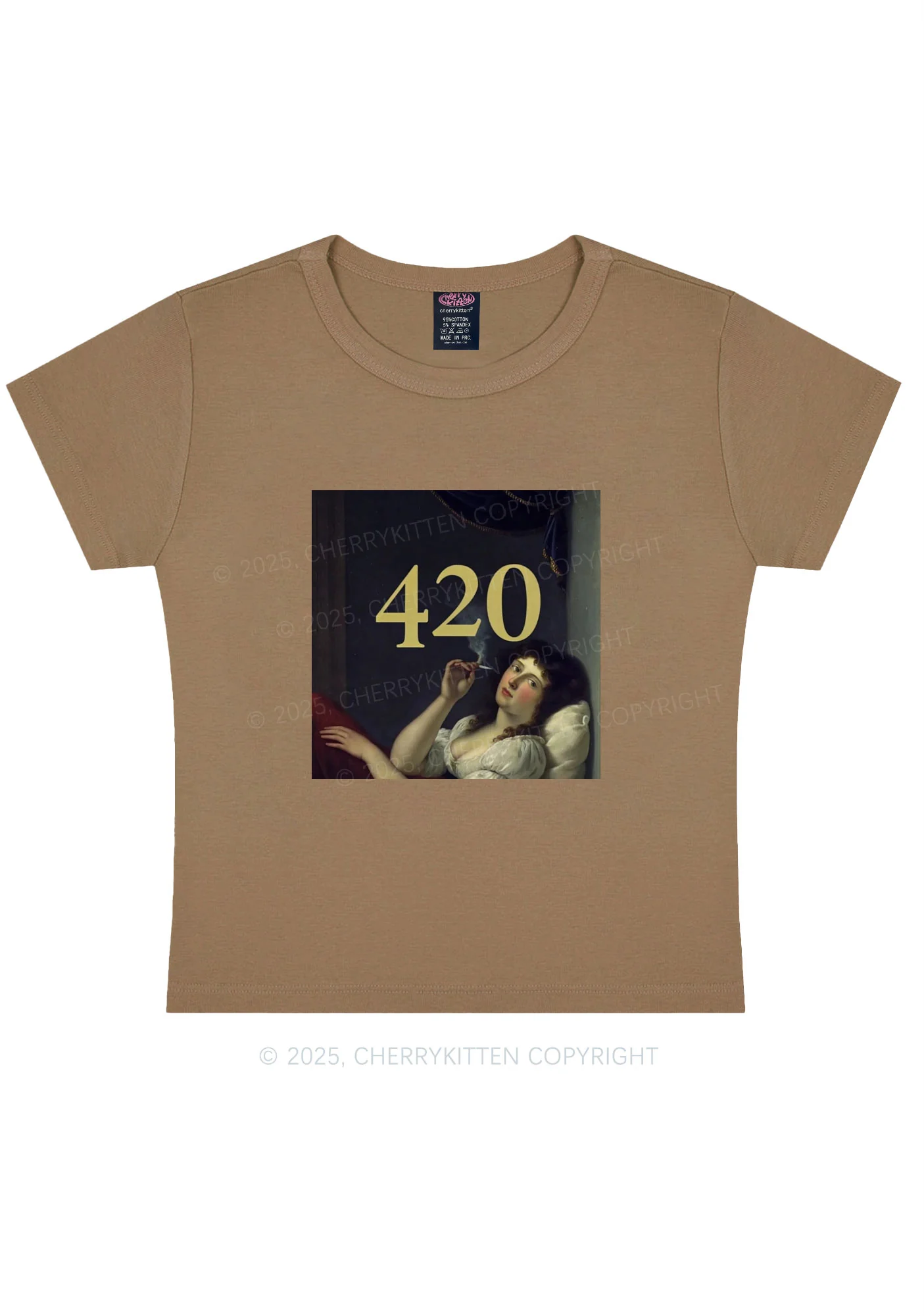 Four Twenty Y2K Baby Tee Cherrykitten - Image 9