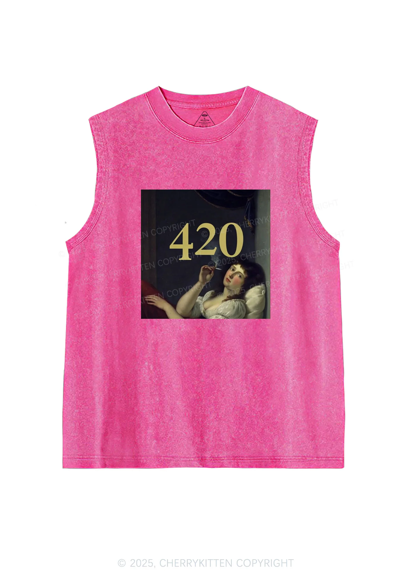 Four Twenty Y2K Washed Tank Cherrykitten - Image 3
