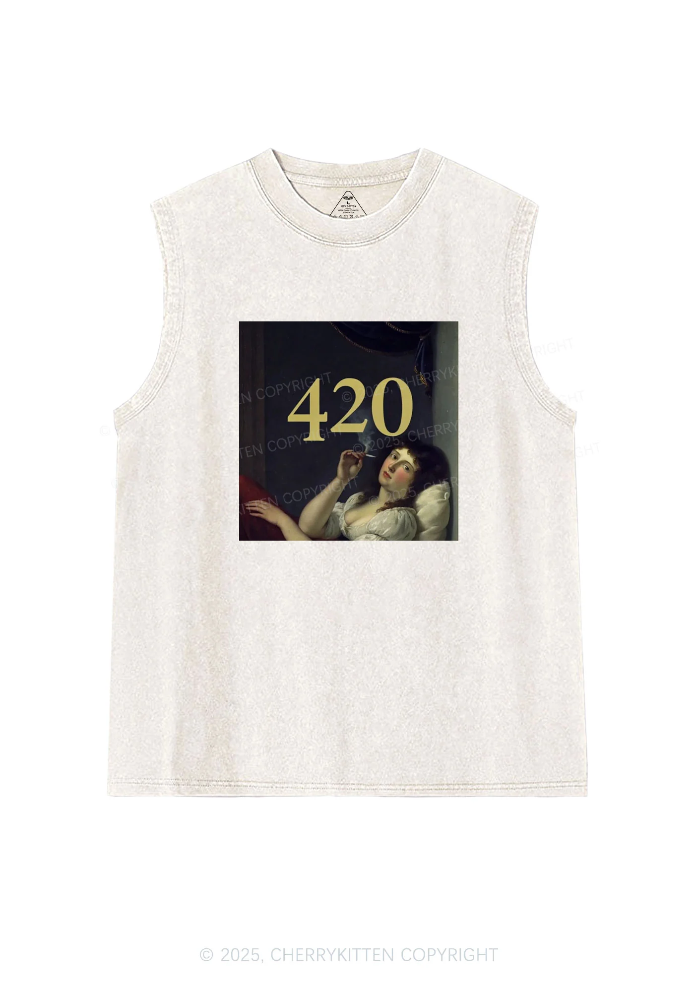 Four Twenty Y2K Washed Tank Cherrykitten - Image 4