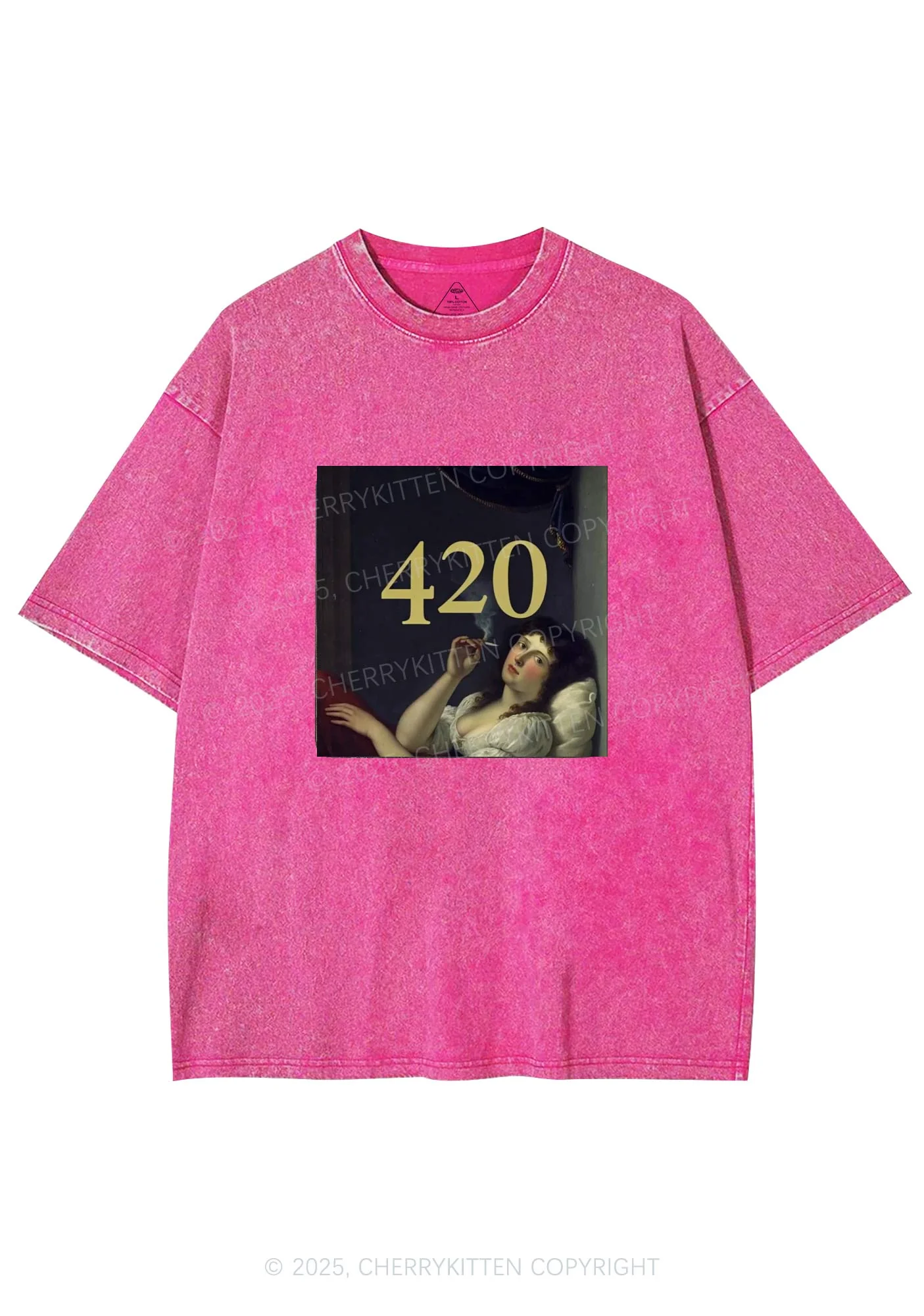 Four Twenty Y2K Washed Tee Cherrykitten - Image 3