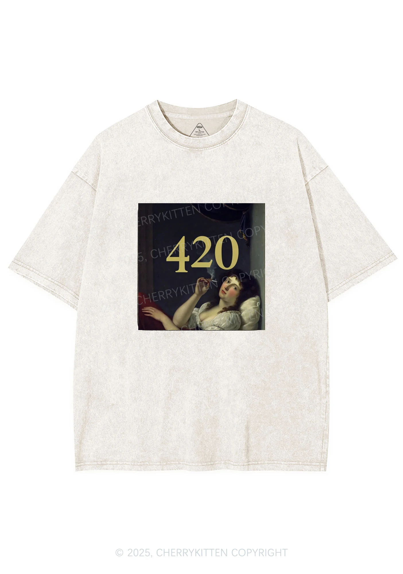 Four Twenty Y2K Washed Tee Cherrykitten - Image 5