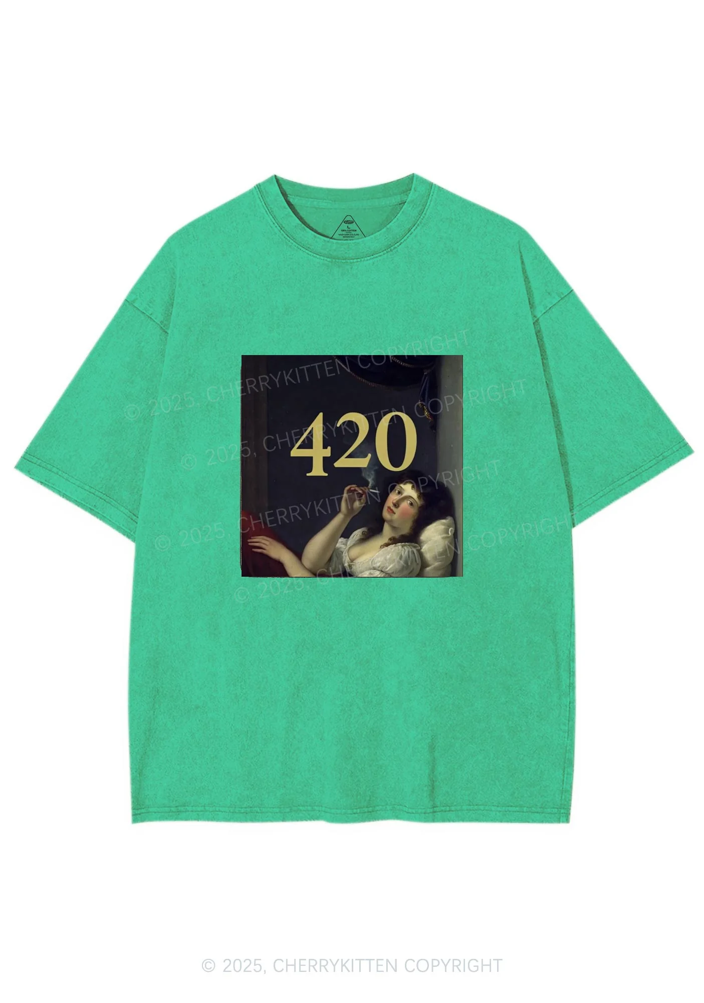 Four Twenty Y2K Washed Tee Cherrykitten - Image 6