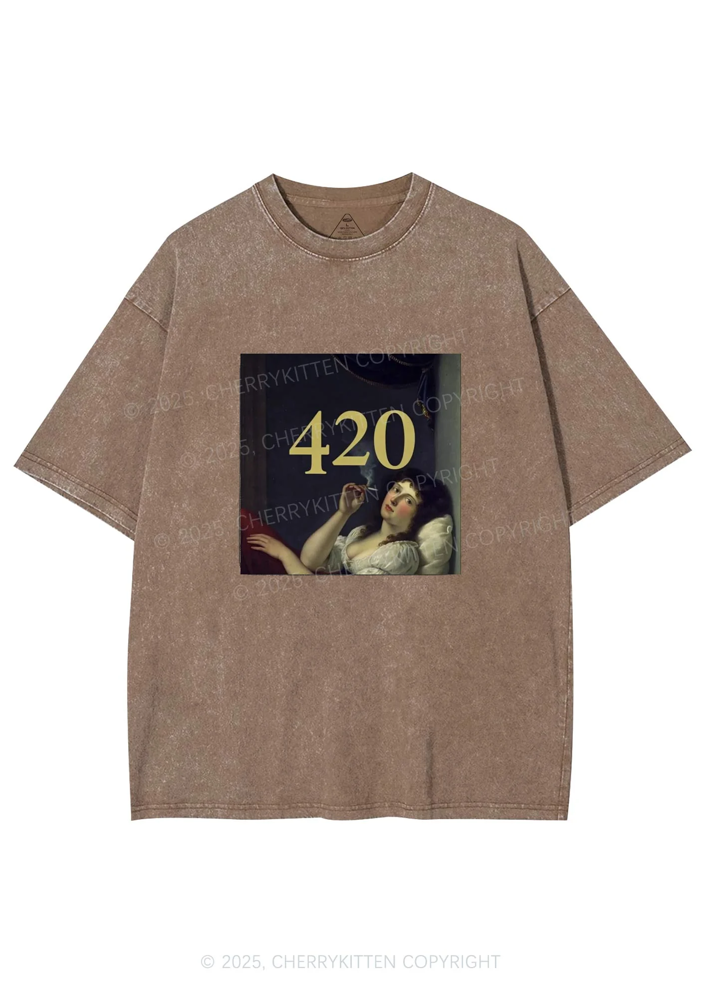 Four Twenty Y2K Washed Tee Cherrykitten - Image 8