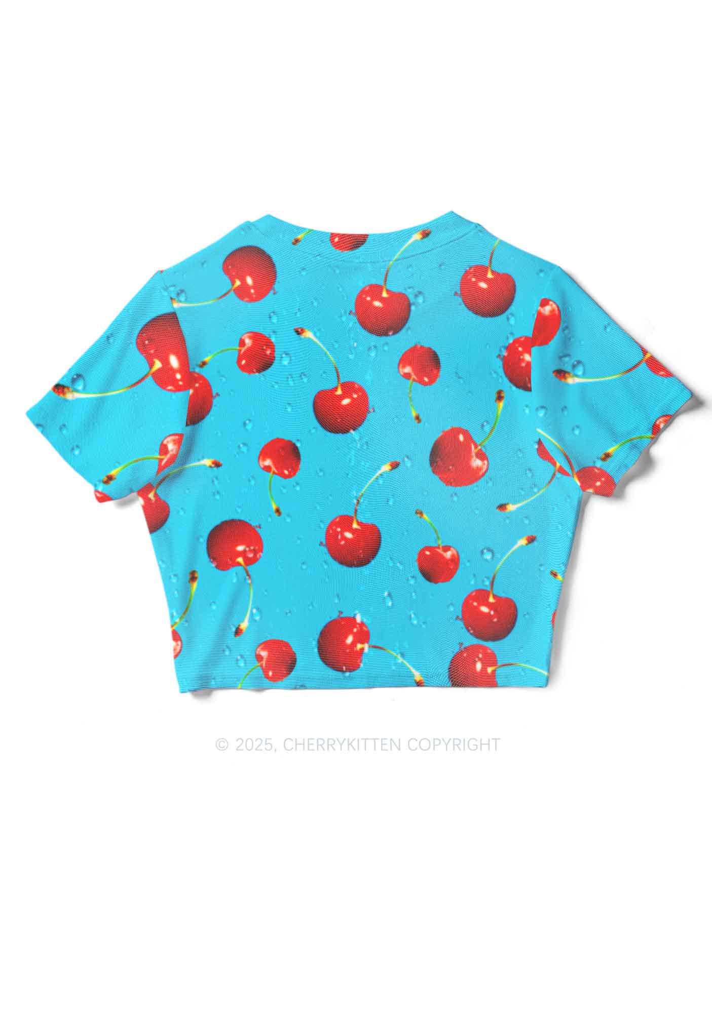 Fresh Cherry Y2K Mesh Crop Top Cherrykitten - Image 5