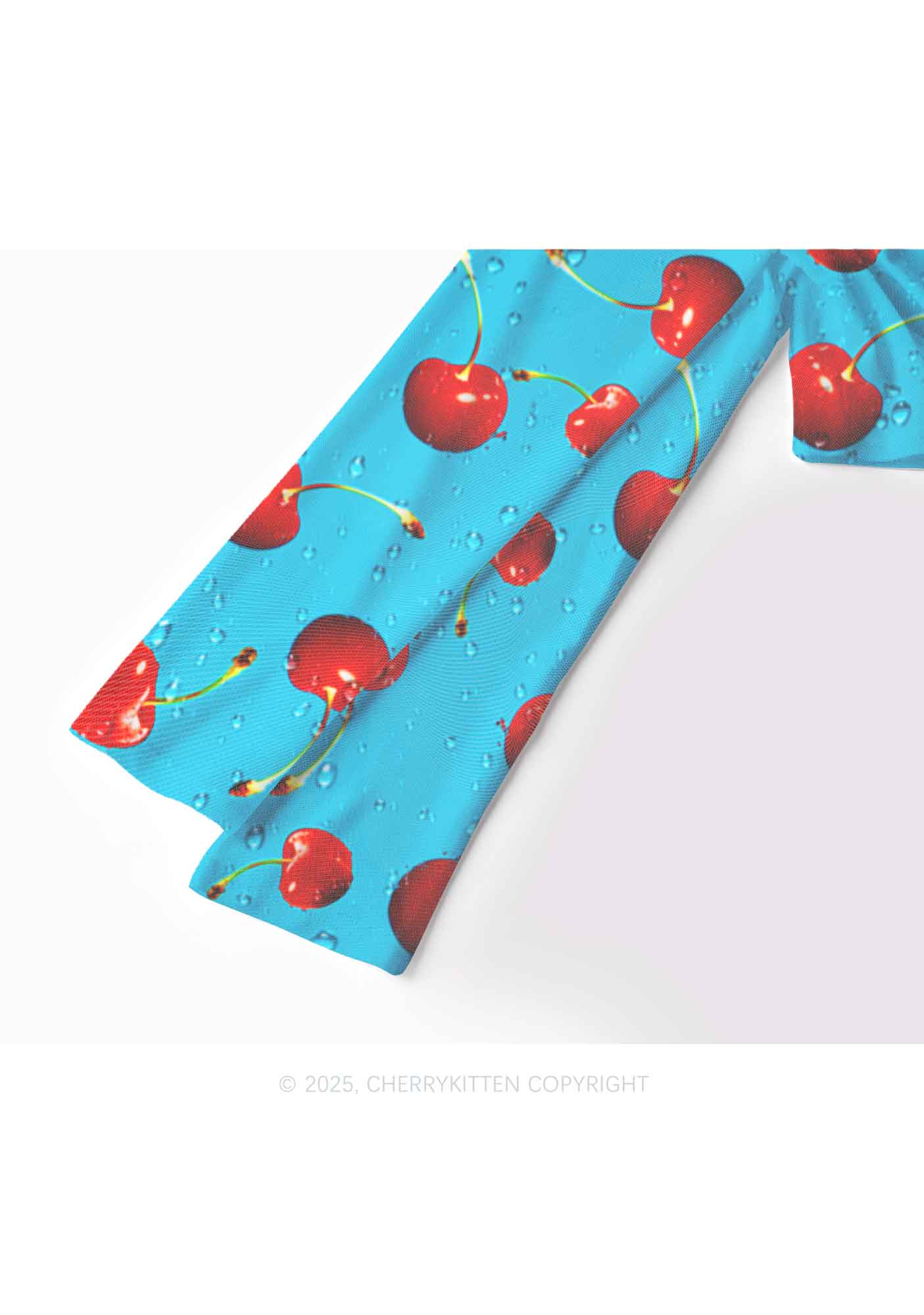 Fresh Cherry Y2K Mesh Long Sleeve Crop Top Cherrykitten - Image 4