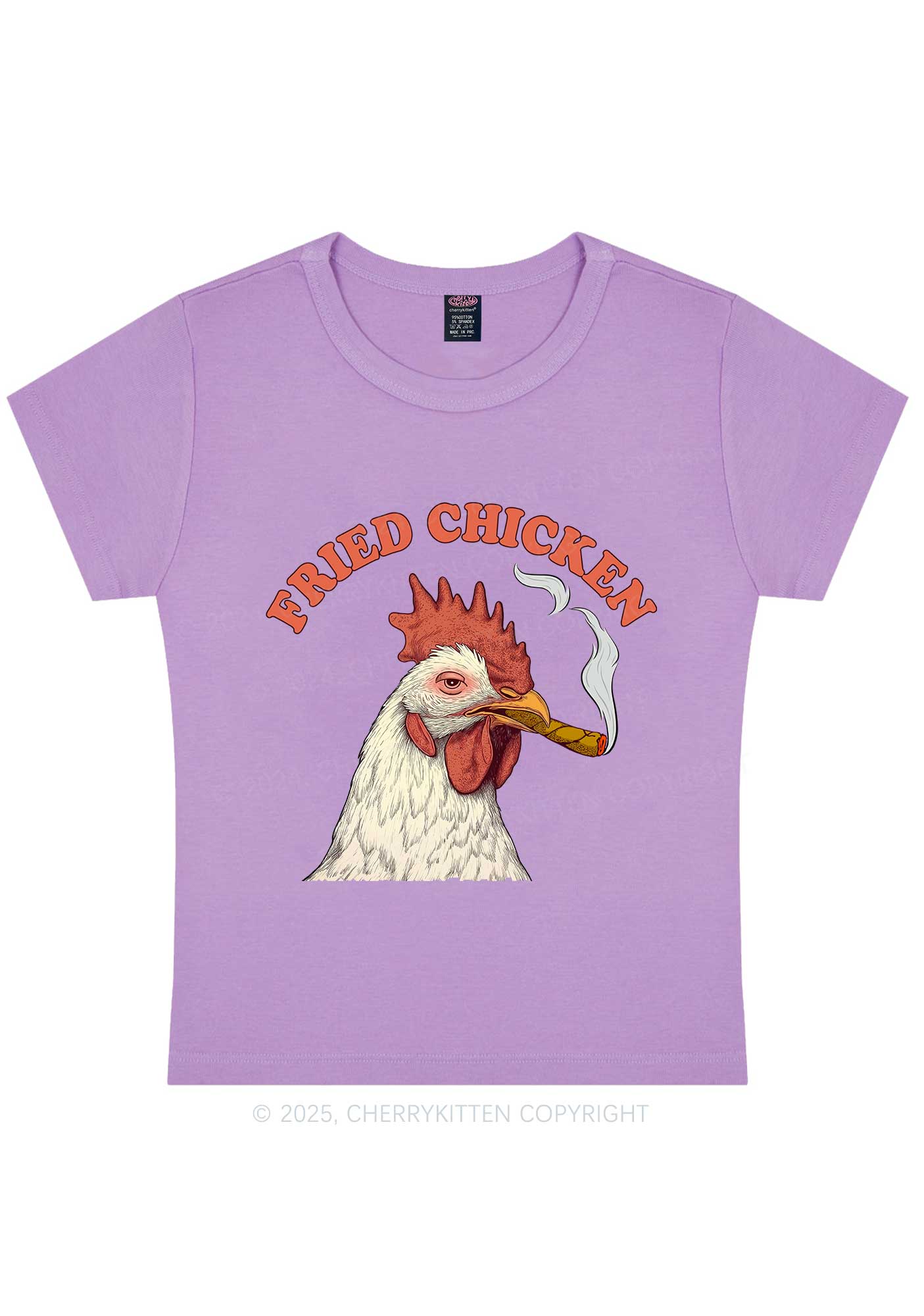 Fried Chicken Y2K Baby Tee Cherrykitten - Image 5