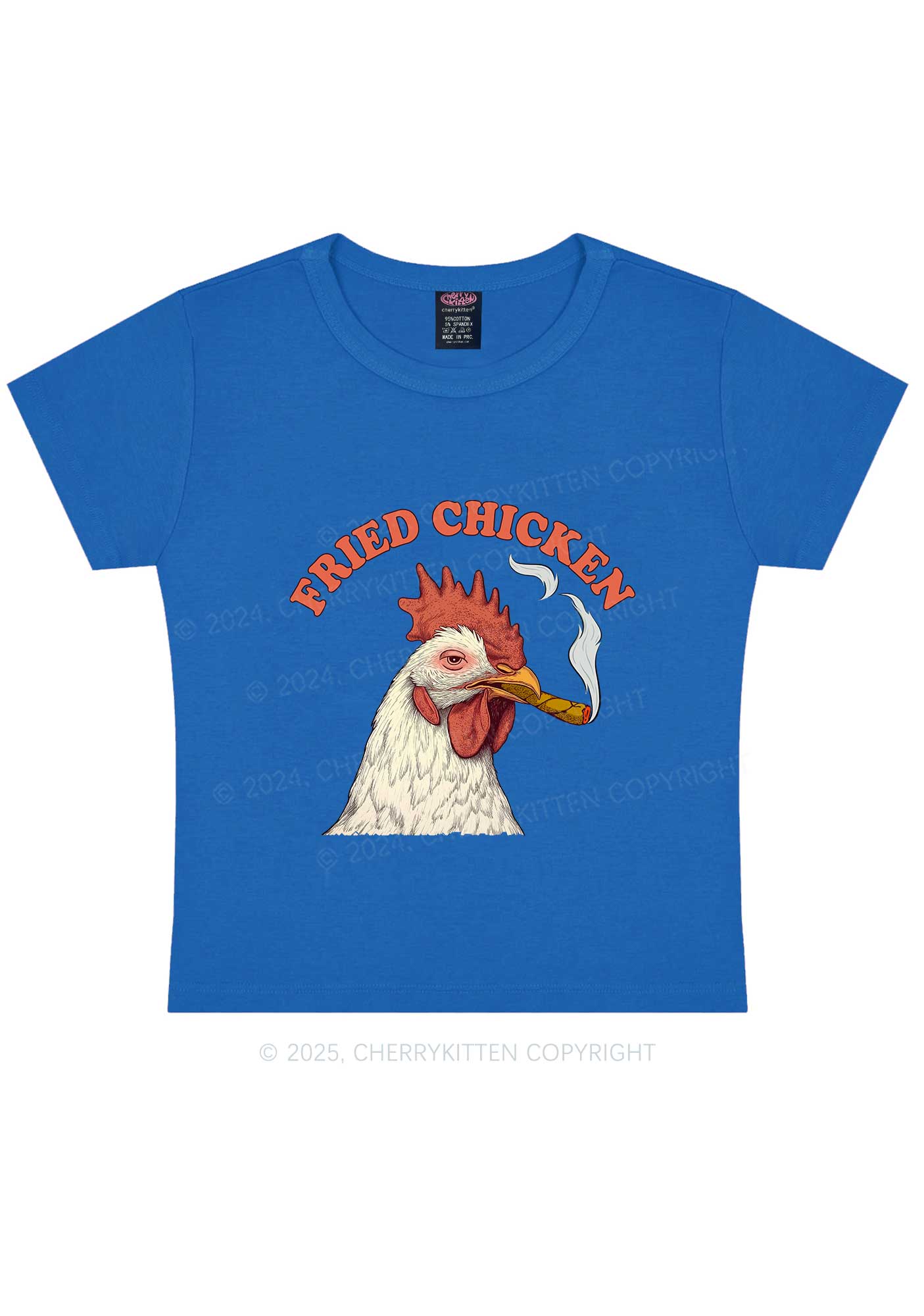 Fried Chicken Y2K Baby Tee Cherrykitten - Image 8