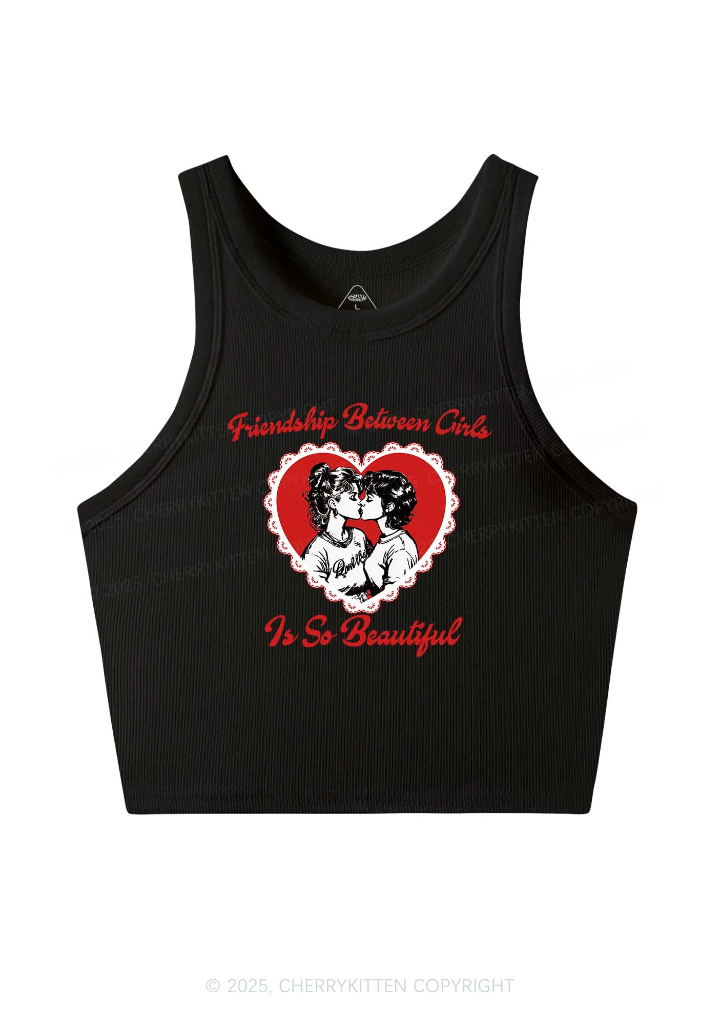 Friendship Between Girls Pride Y2K Crop Tank Top Cherrykitten - Image 3