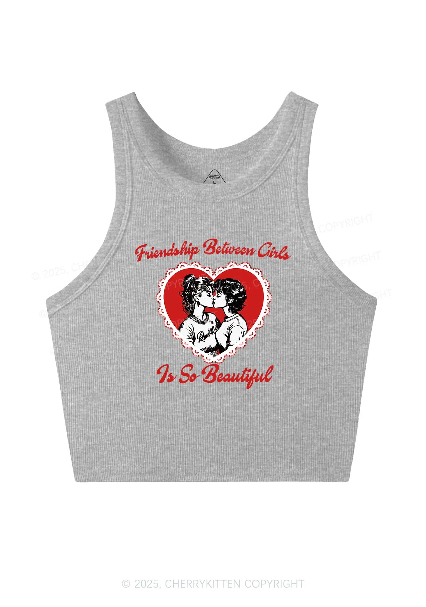 Friendship Between Girls Pride Y2K Crop Tank Top Cherrykitten - Image 4