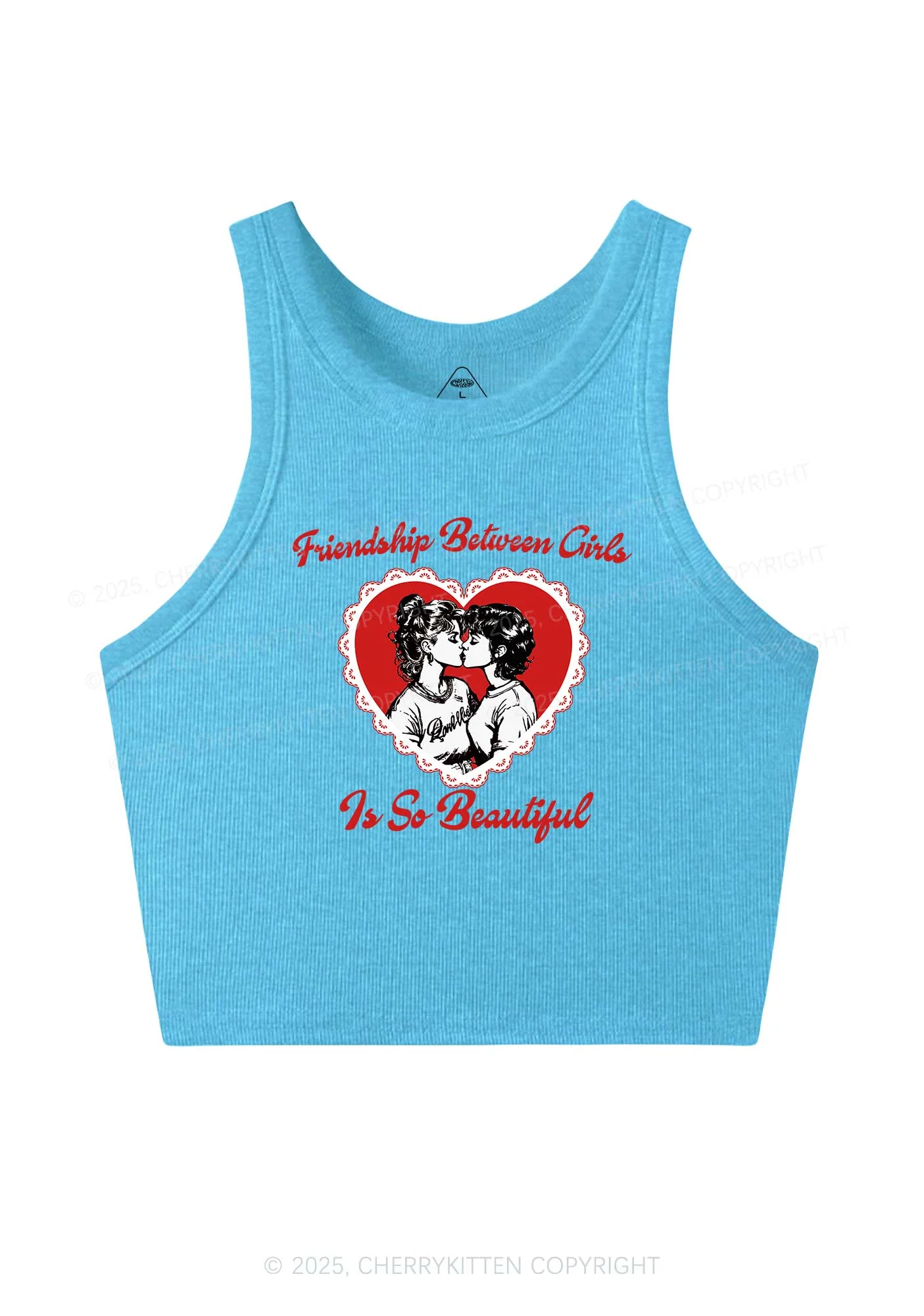 Friendship Between Girls Pride Y2K Crop Tank Top Cherrykitten - Image 5