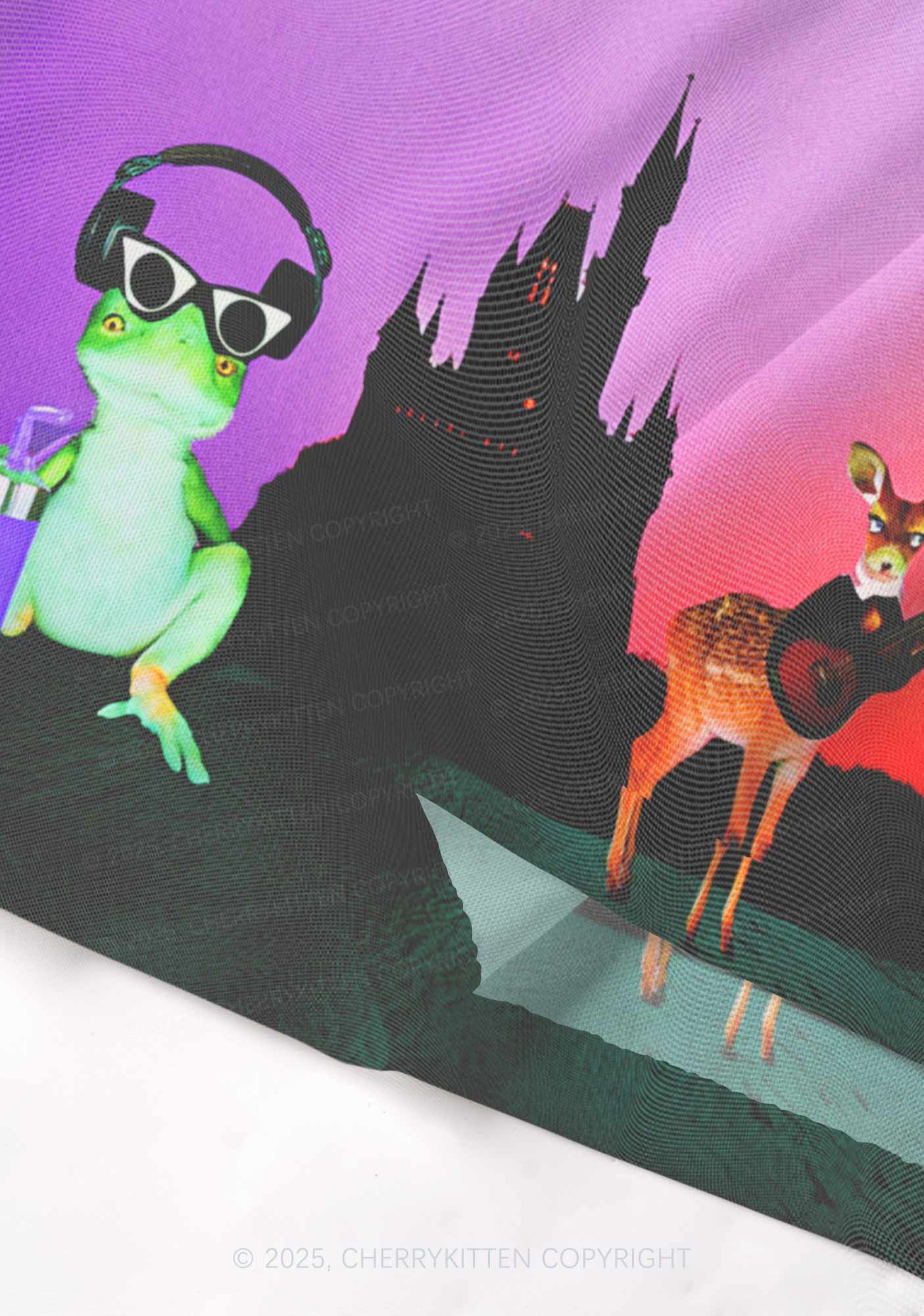 Frog Deer Castle Y2K Mesh Cami Tank Cherrykitten - Image 4