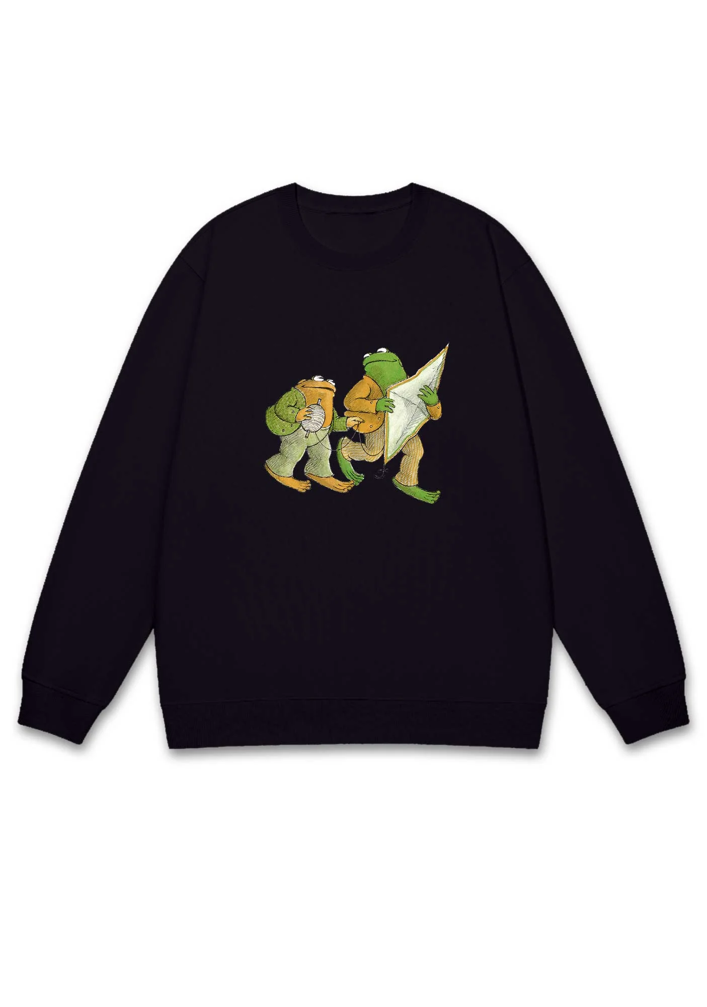 Frog Flying The Kite Y2K Sweatshirt - Image 2