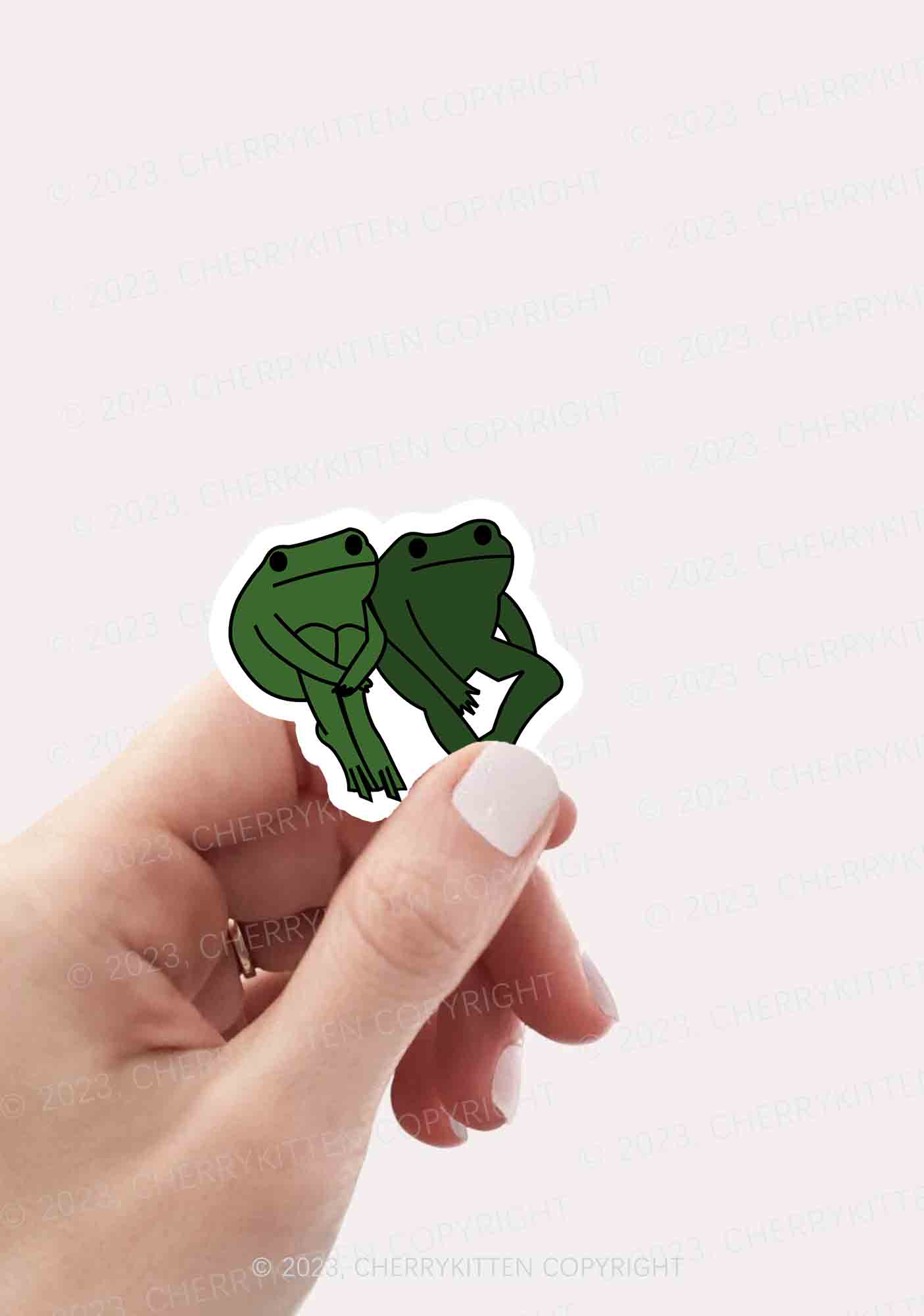 Frog Pepe 1Pc Y2K Sticker Cherrykitten - Image 2
