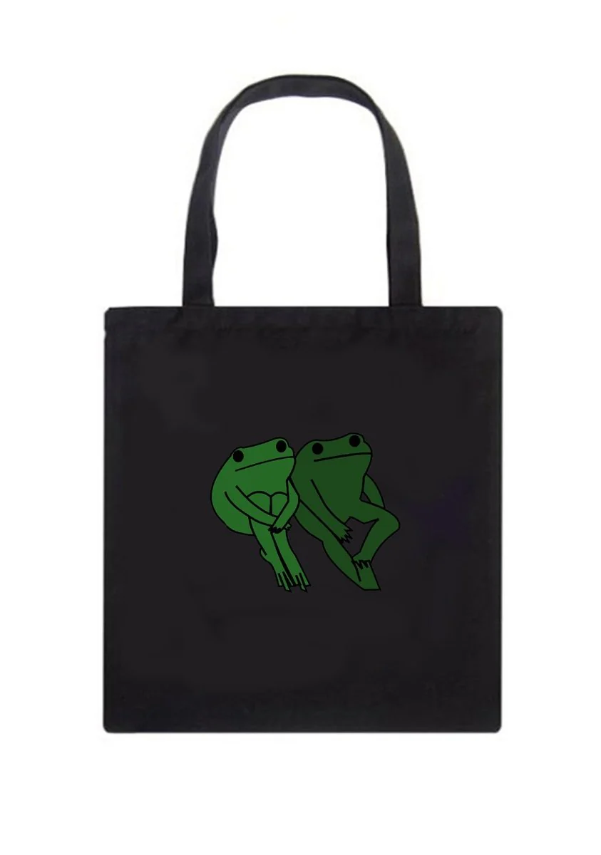 Frog Pepe Canvas Tote Bag - Image 6