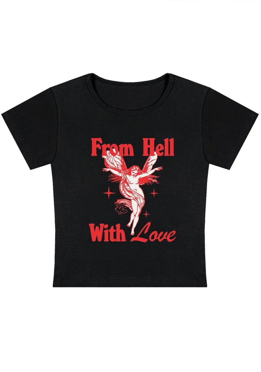 From Hall With Love Y2k Baby Tee - Image 4