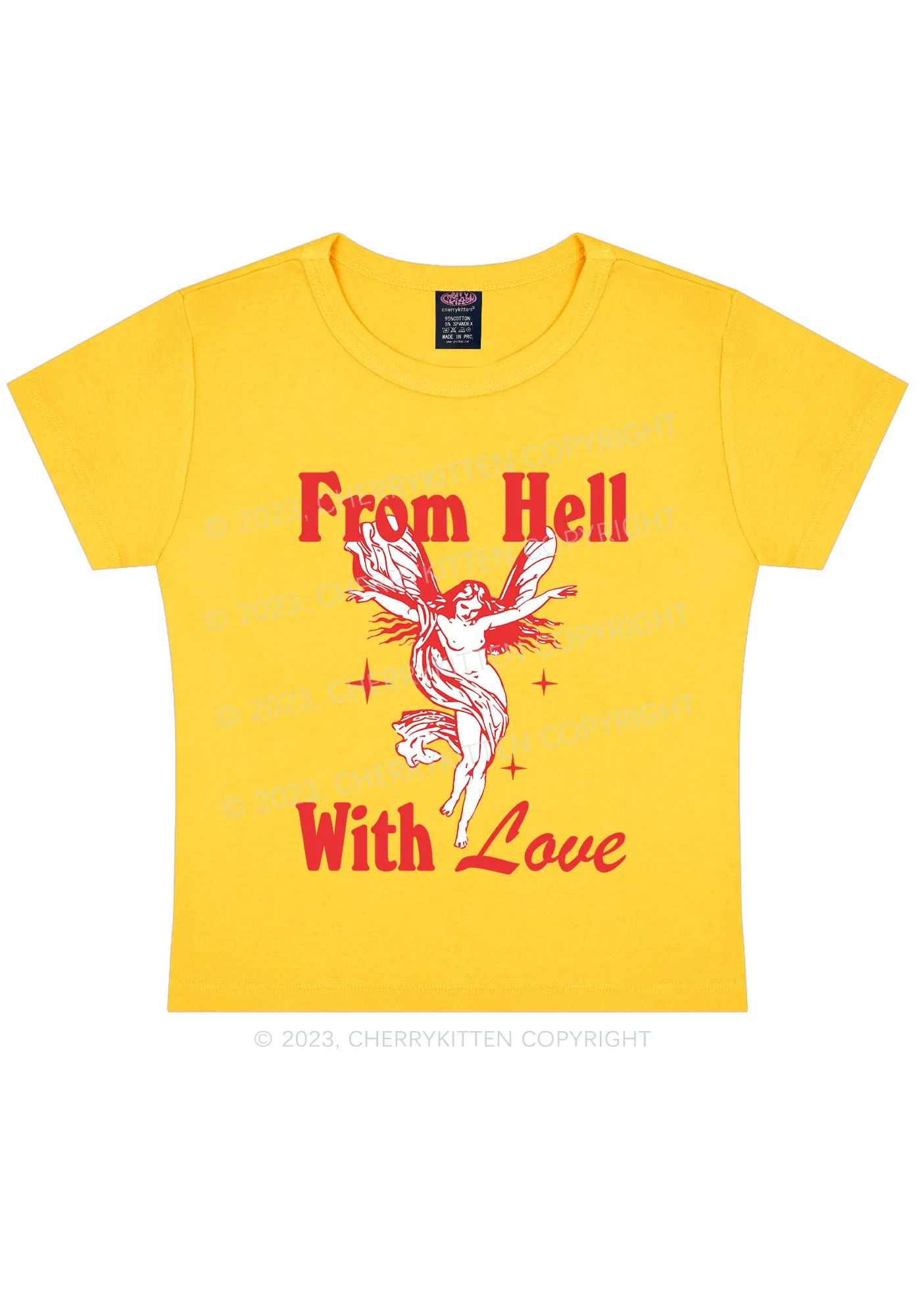 From Hall With Love Y2k Baby Tee - Image 5