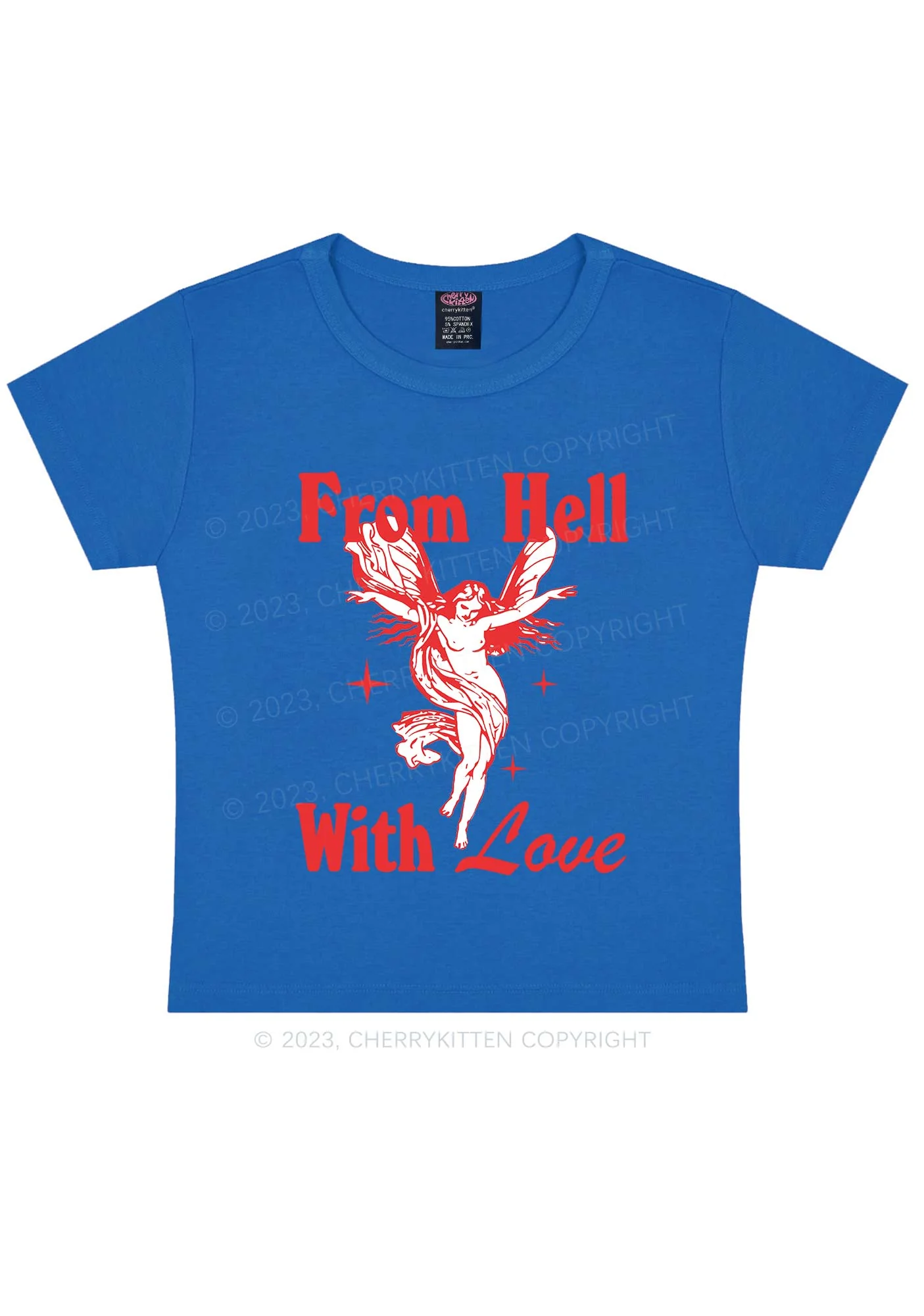 From Hall With Love Y2k Baby Tee - Image 6