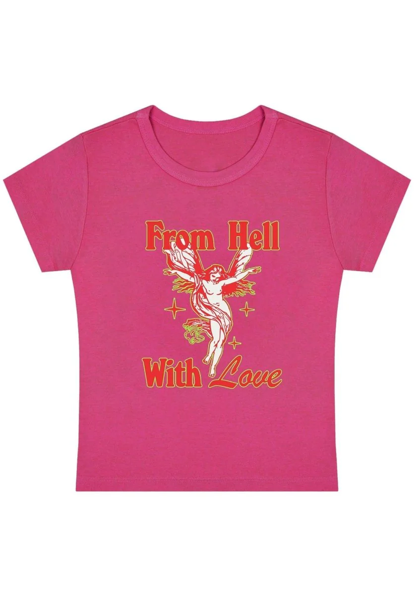 From Hall With Love Y2k Baby Tee - Image 8