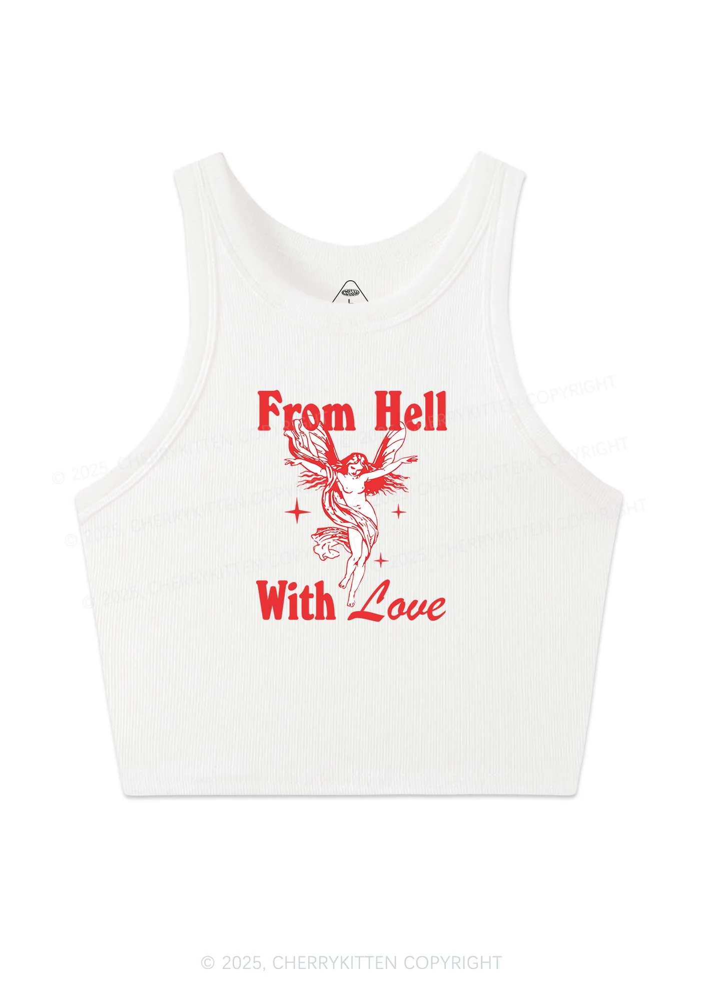 From Hall With Love Y2K Crop Tank Top Cherrykitten - Image 3
