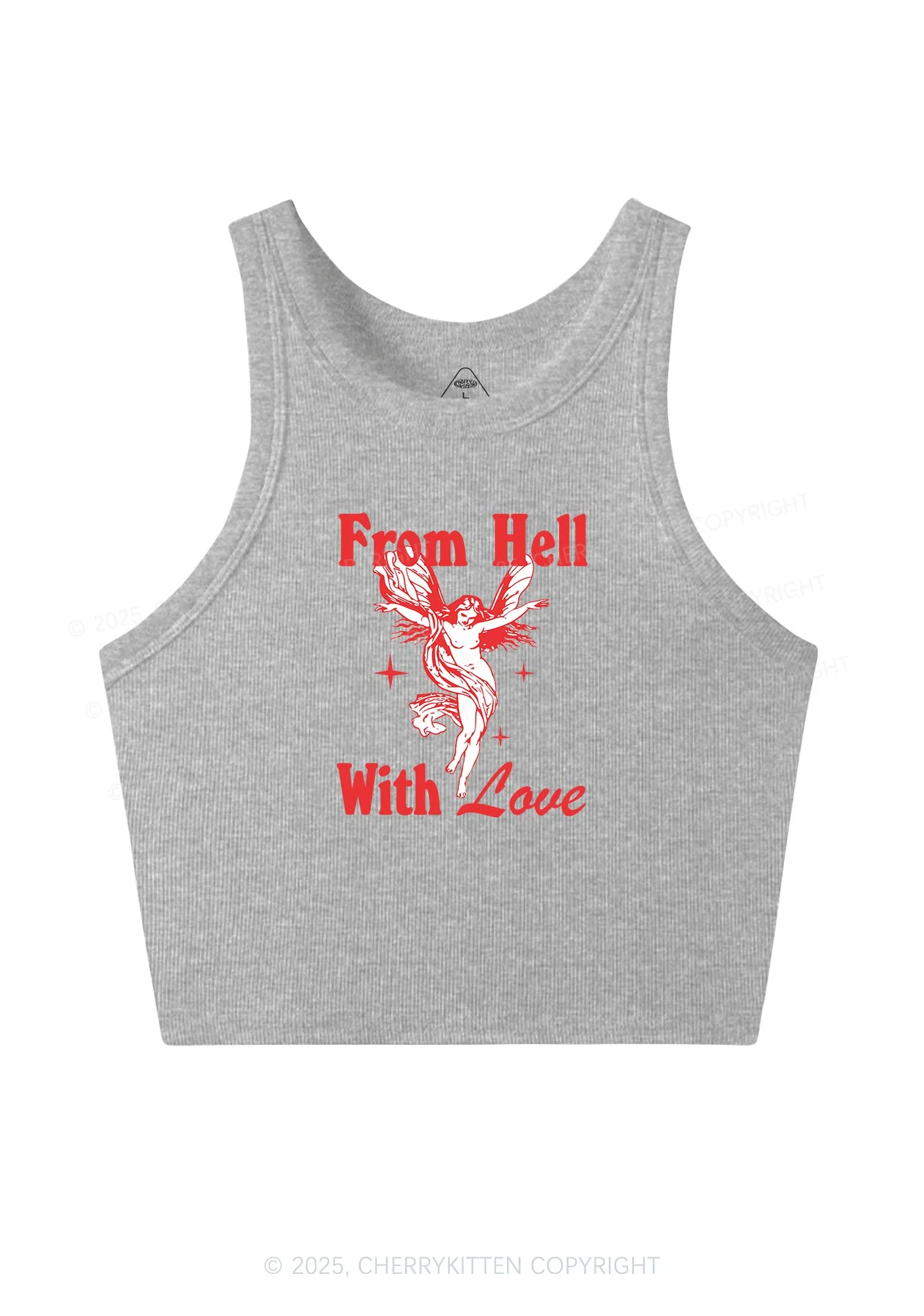 From Hall With Love Y2K Crop Tank Top Cherrykitten - Image 5