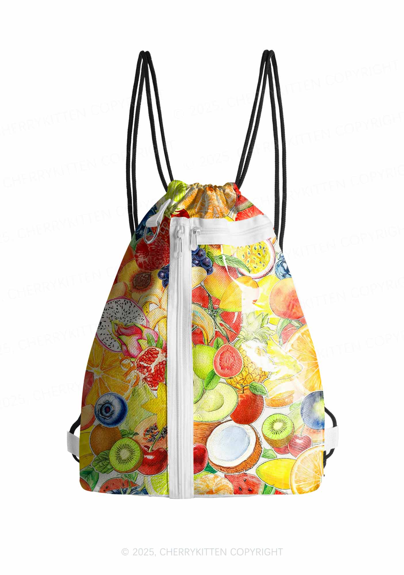 Fruity Chaos Pride Y2K Drawstring Itabag Backpack Cherrykitten - Image 2