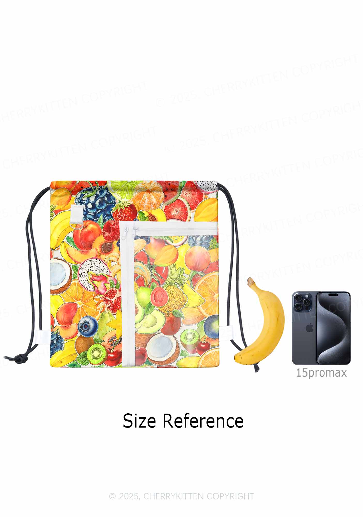 Fruity Chaos Pride Y2K Drawstring Itabag Backpack Cherrykitten - Image 5