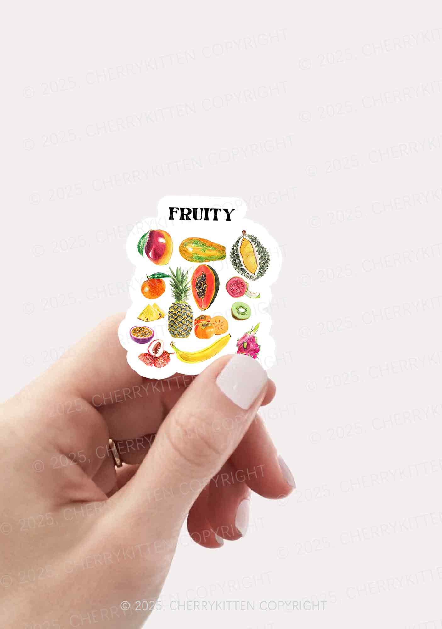 Fruity Pride 1Pc Y2K Sticker Cherrykitten - Image 2