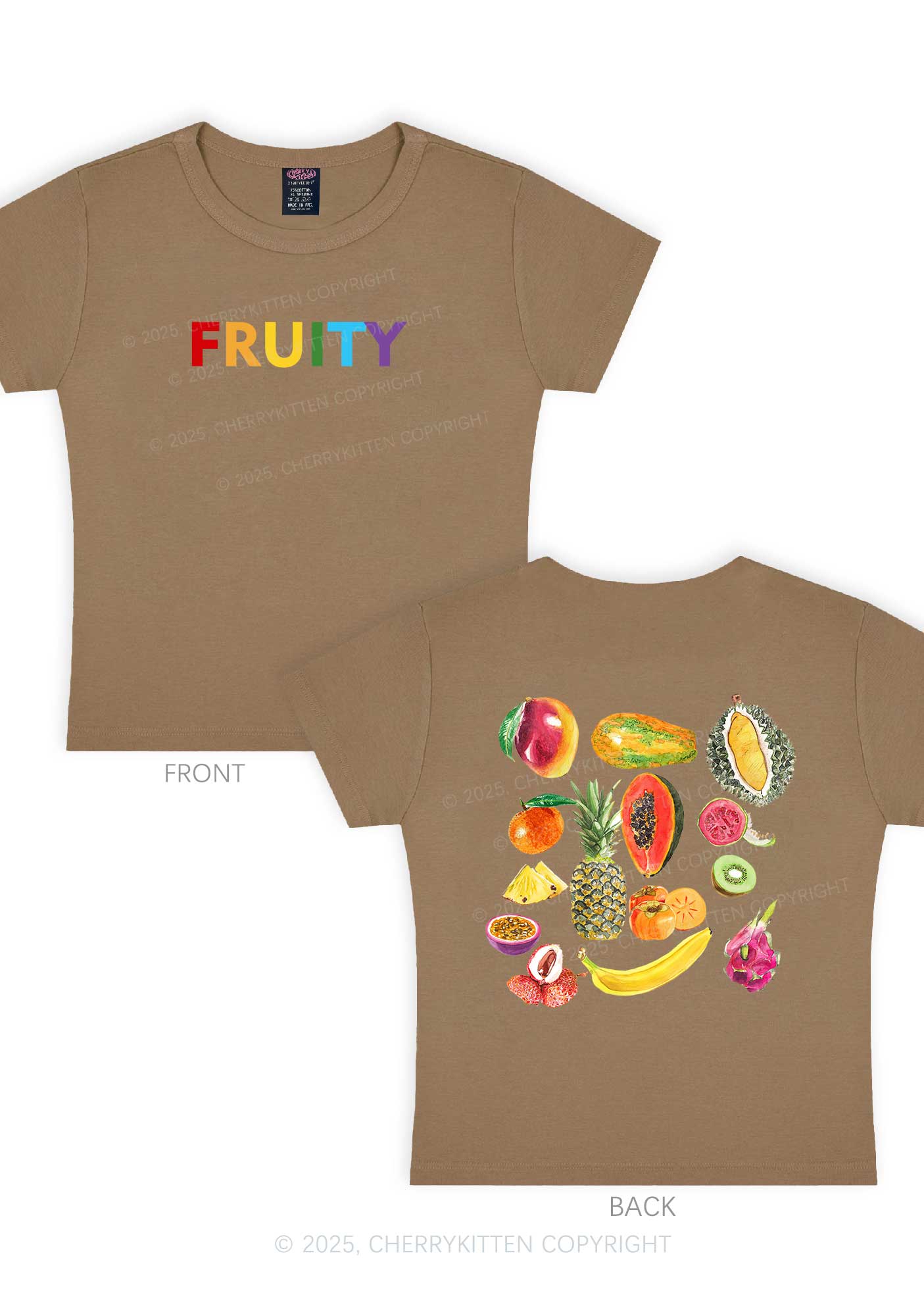 Fruity Two Sides Pride Y2K Baby Tee Cherrykitten - Image 10