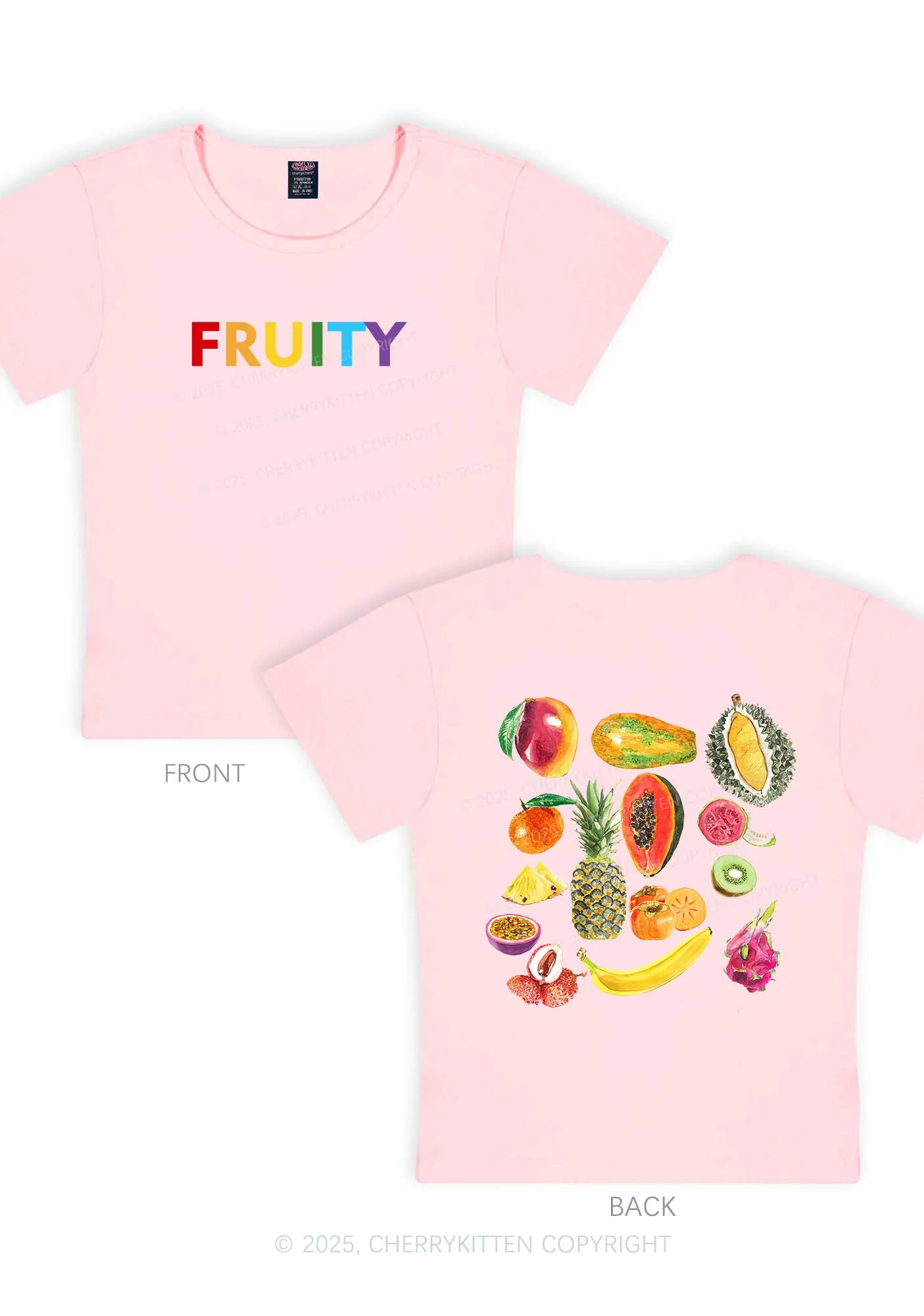 Fruity Two Sides Pride Y2K Baby Tee Cherrykitten - Image 11