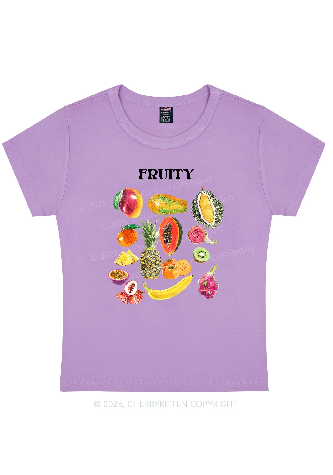 Fruity Y2K Baby Tee Cherrykitten - Image 4