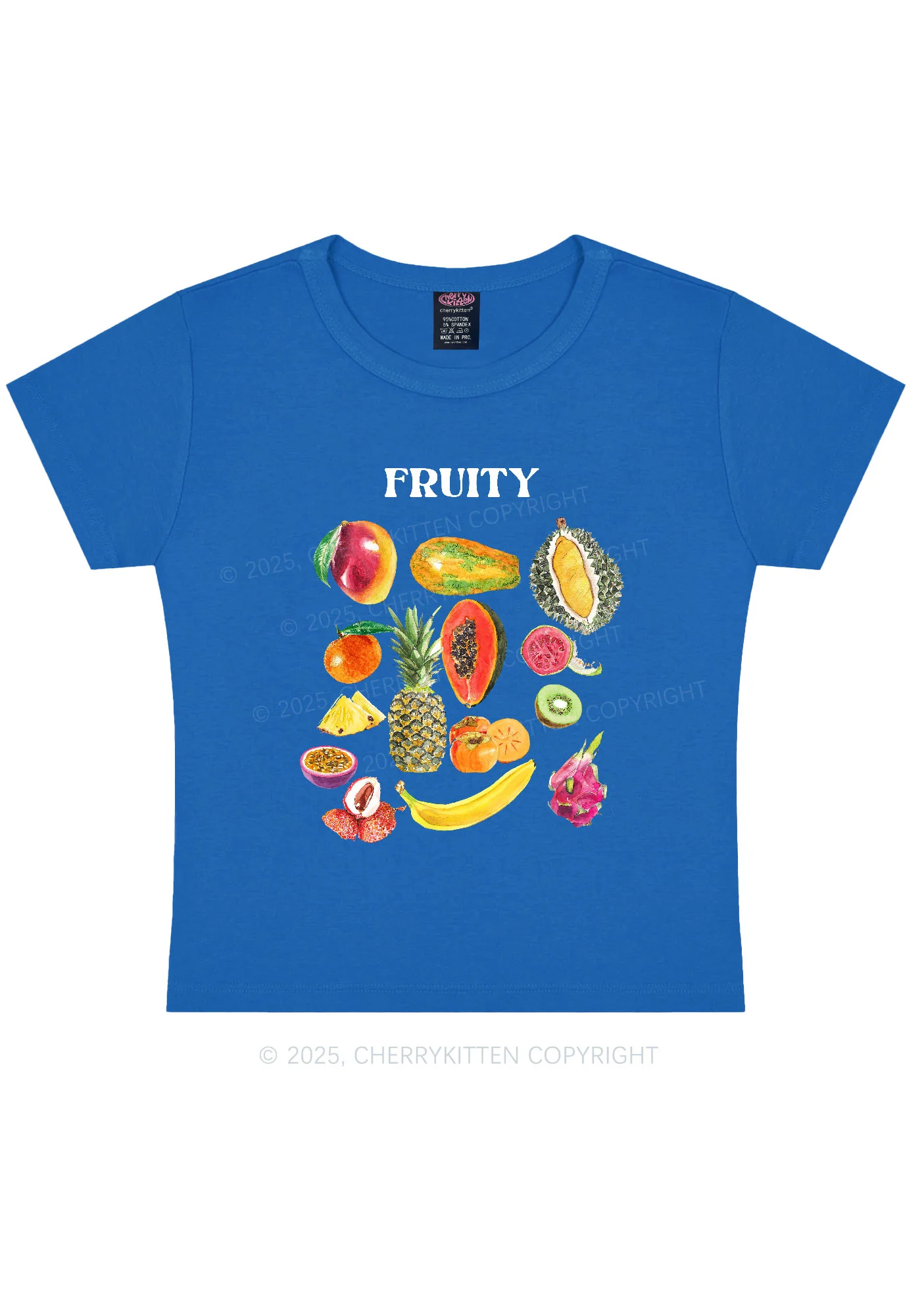 Fruity Y2K Baby Tee Cherrykitten - Image 8