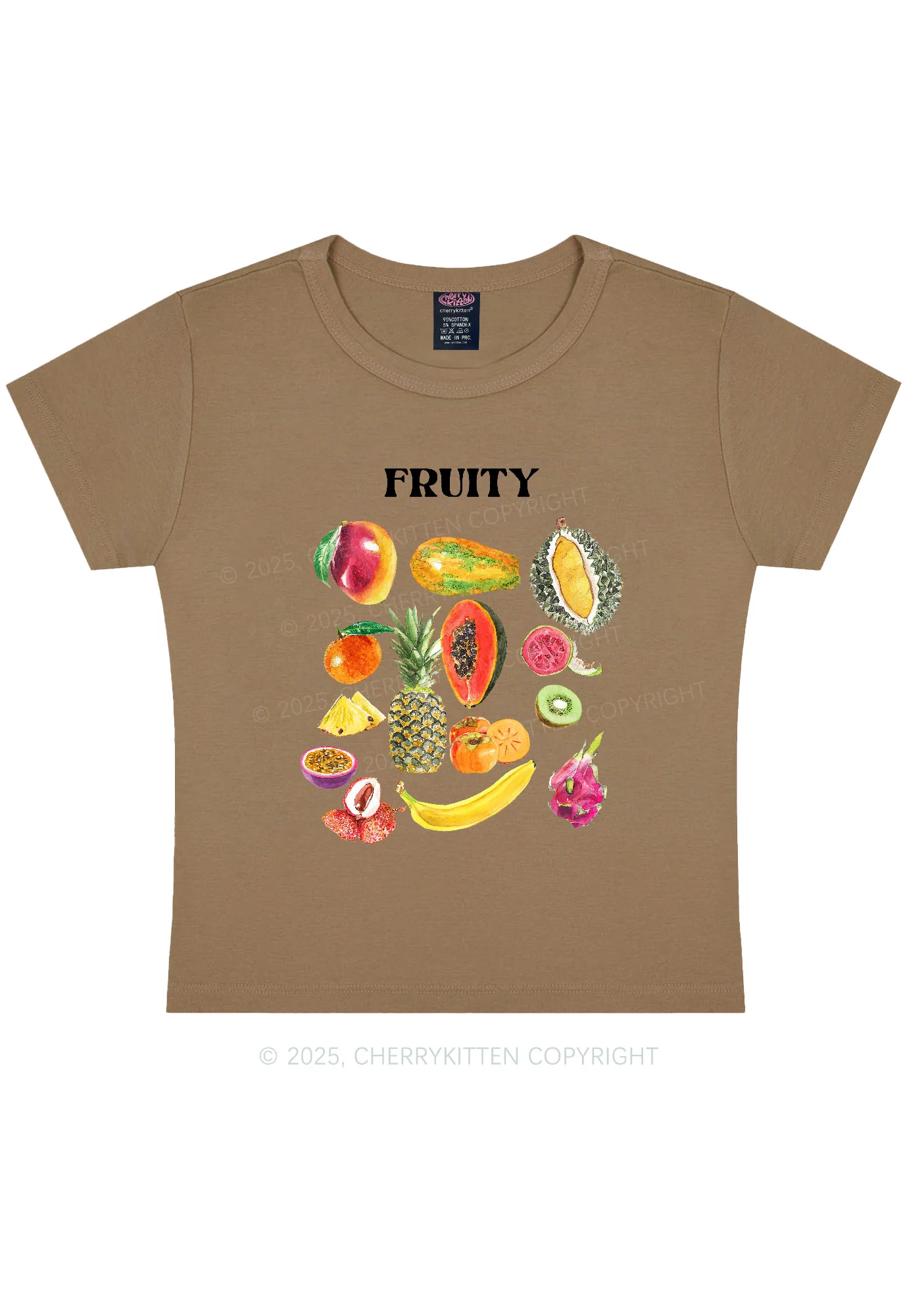 Fruity Y2K Baby Tee Cherrykitten - Image 9